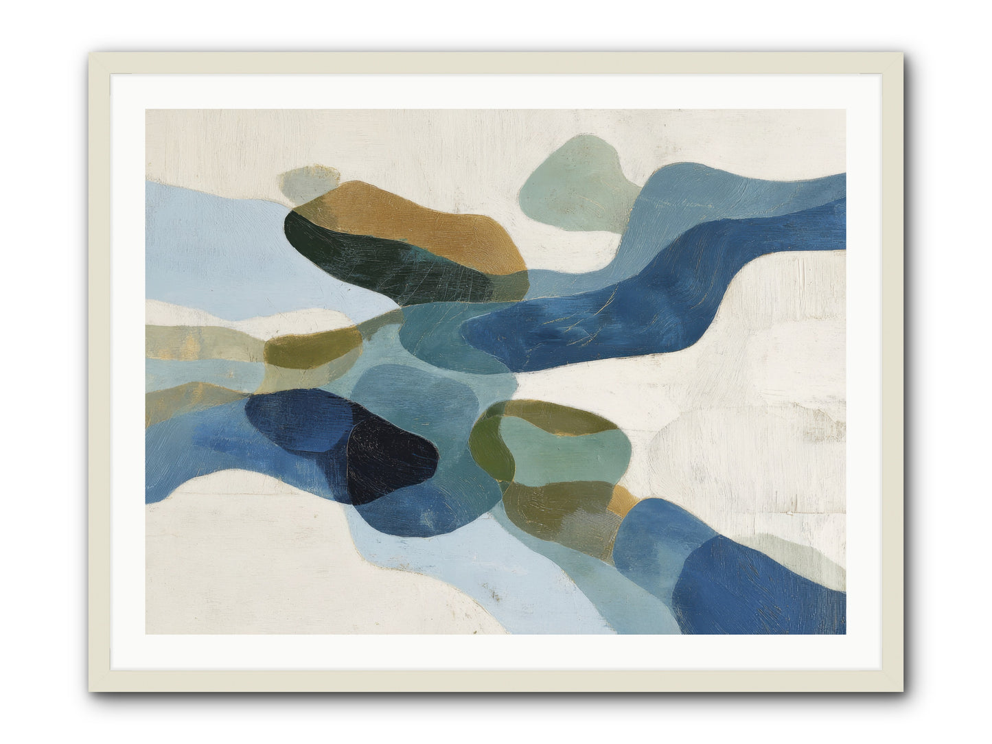 Ritual Sparrow -- Framed Print - White 40x30