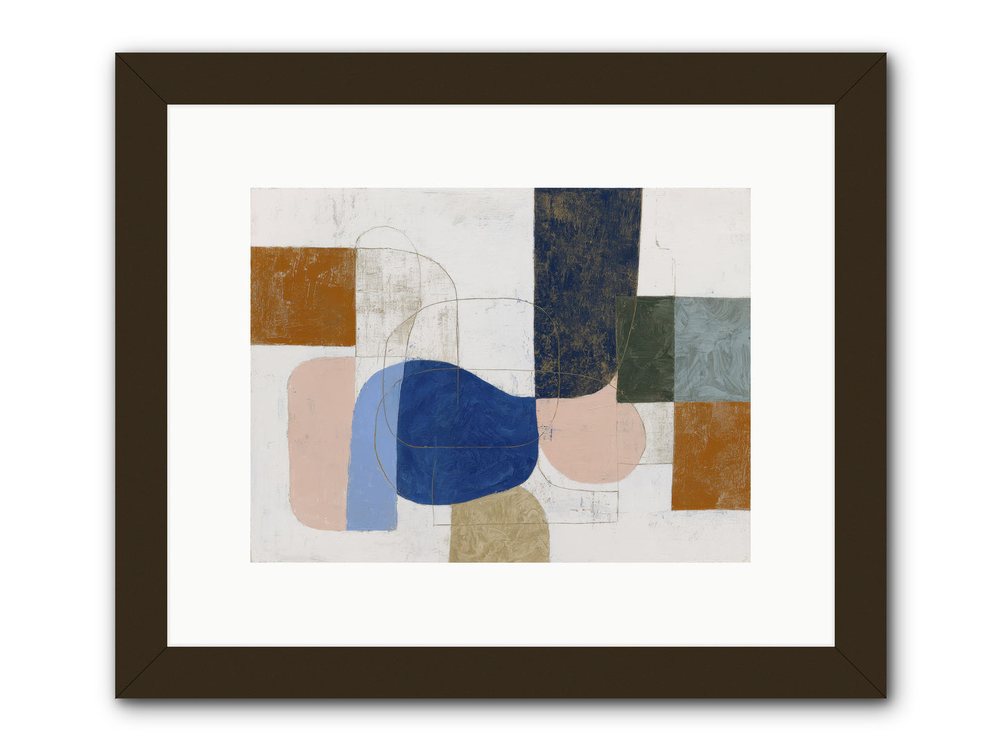Rivenhall Moor -- Framed Print - Black 12x9