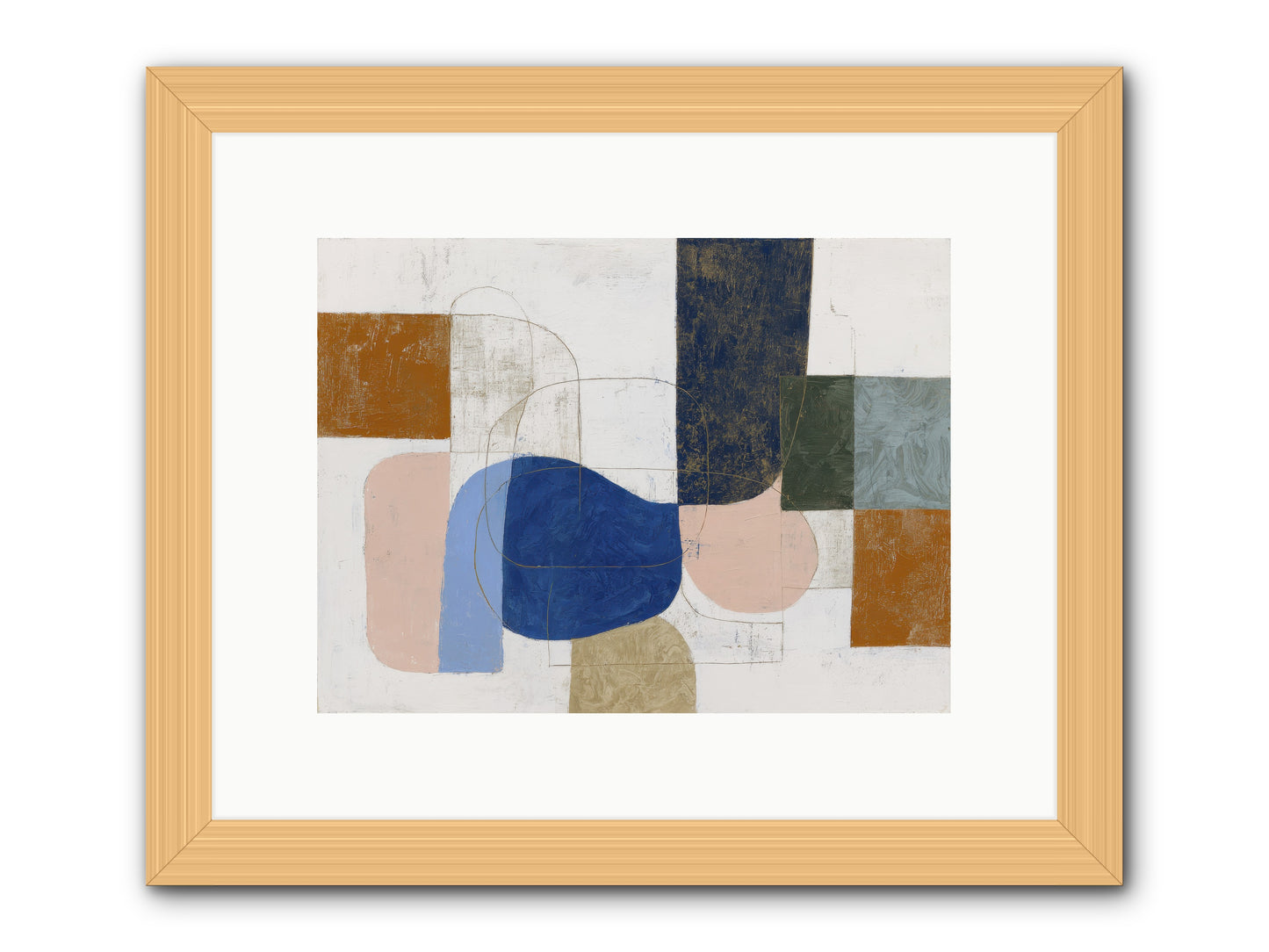 Rivenhall Moor -- Framed Print - Natural 12x9