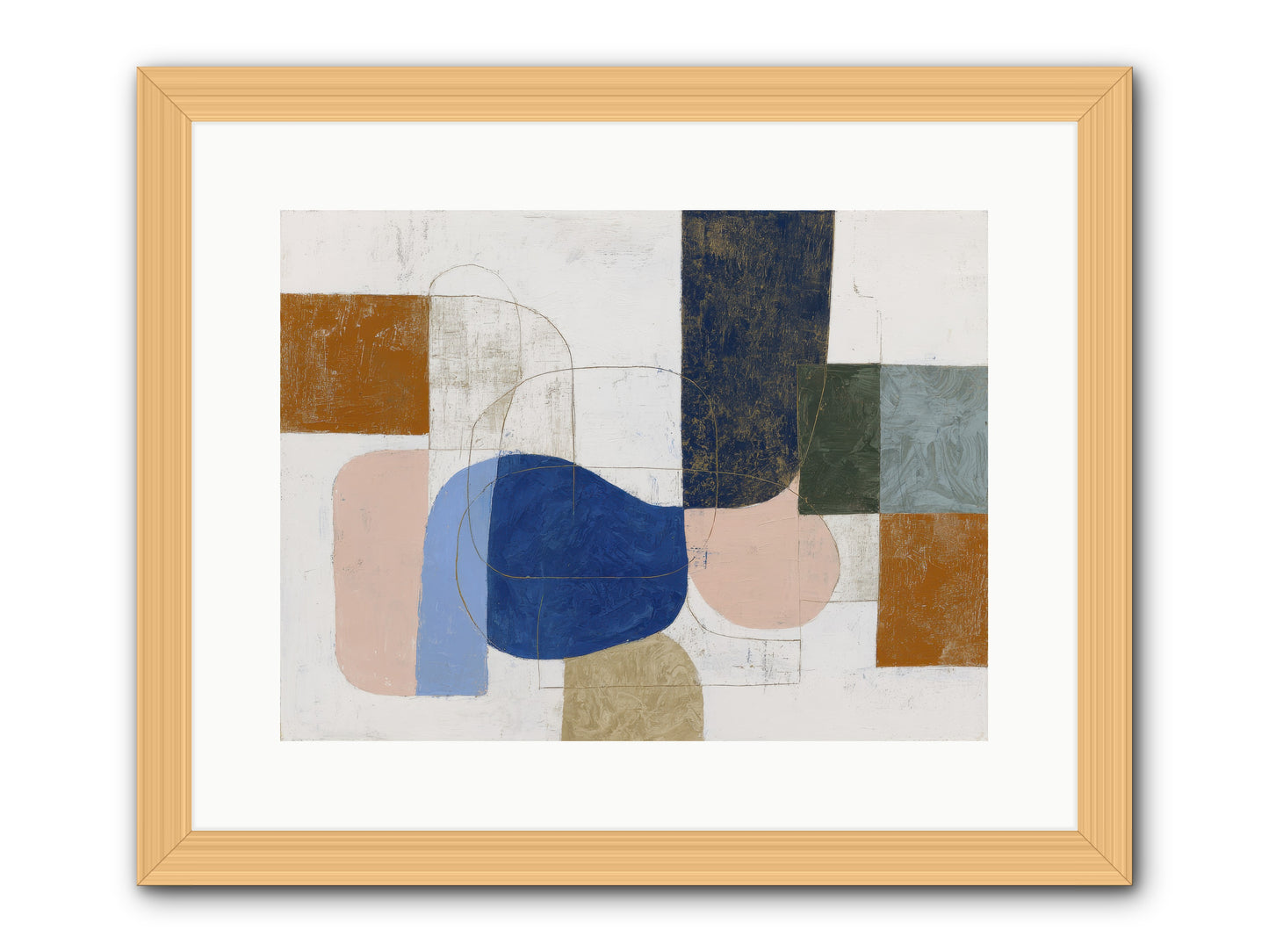 Rivenhall Moor -- Framed Print - Natural 16x12