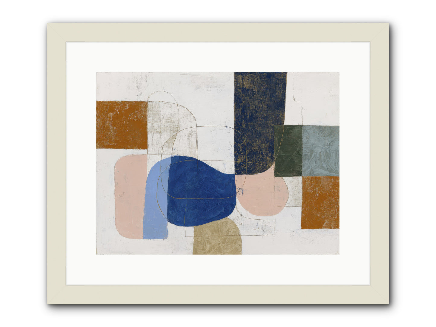 Rivenhall Moor -- Framed Print - White 16x12
