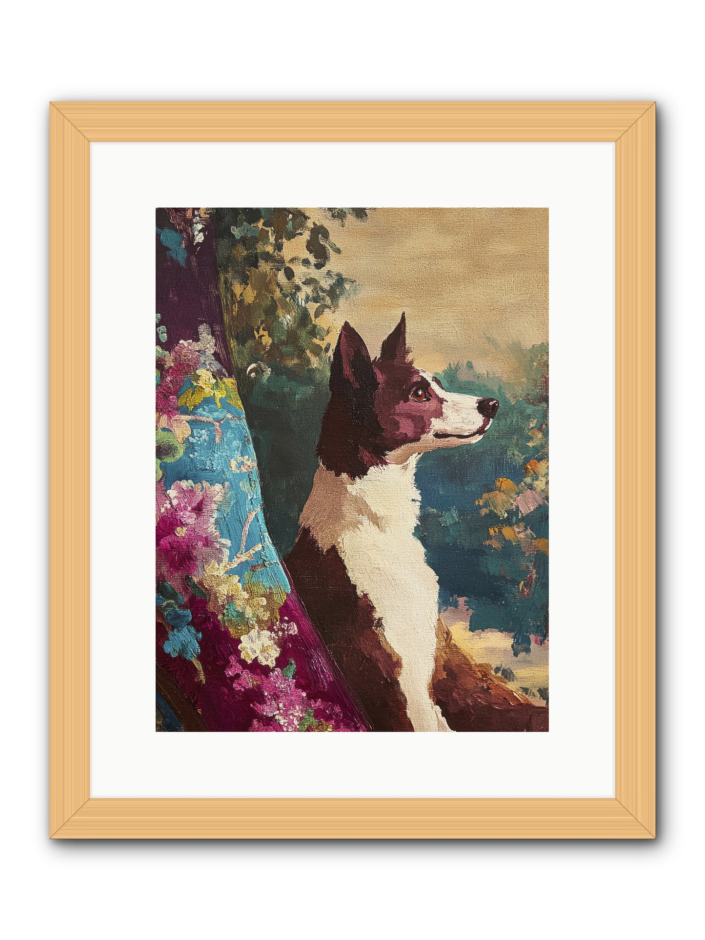 River -- Framed Print - Natural 12x16