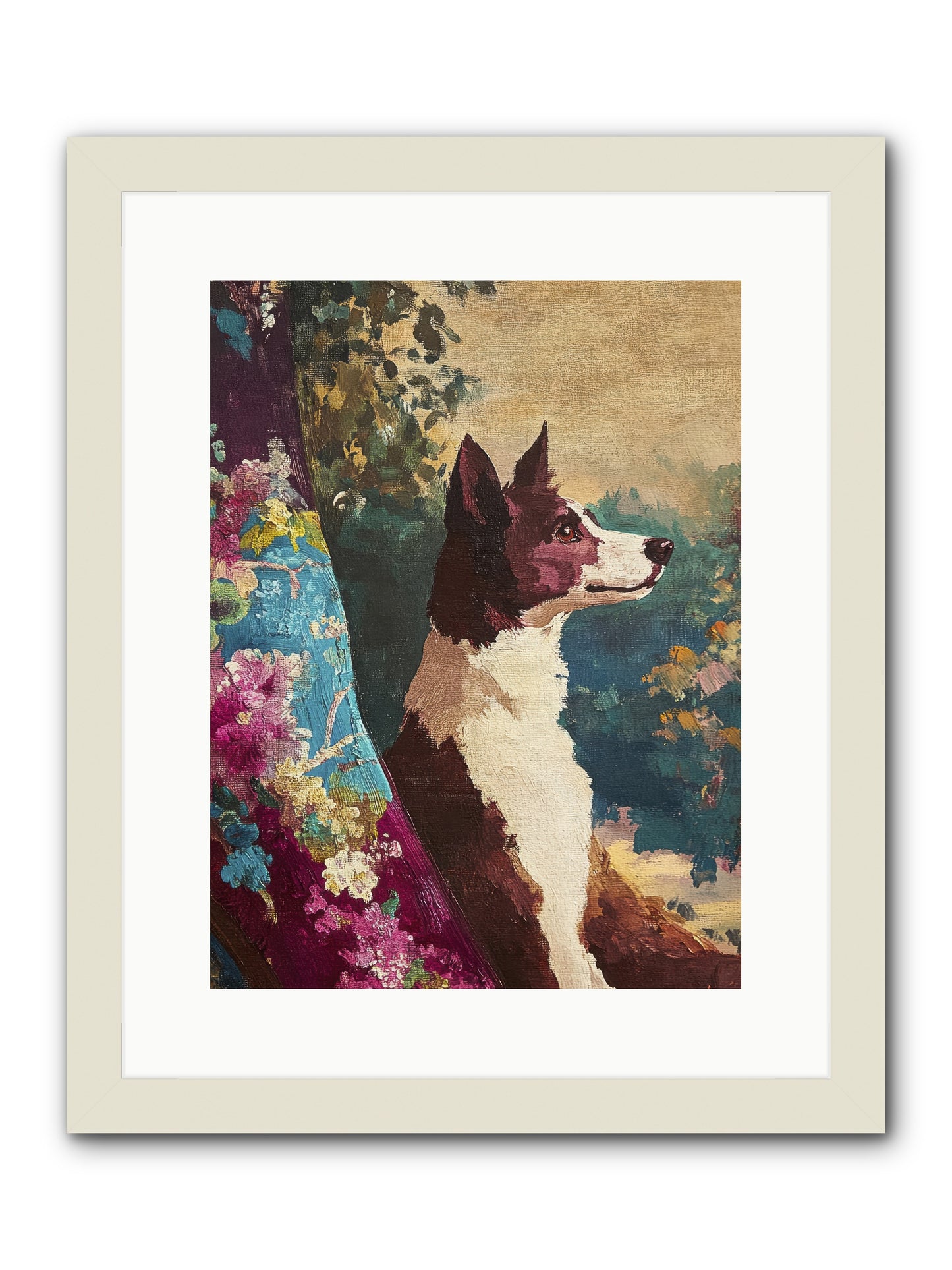 River -- Framed Print - White 12x16