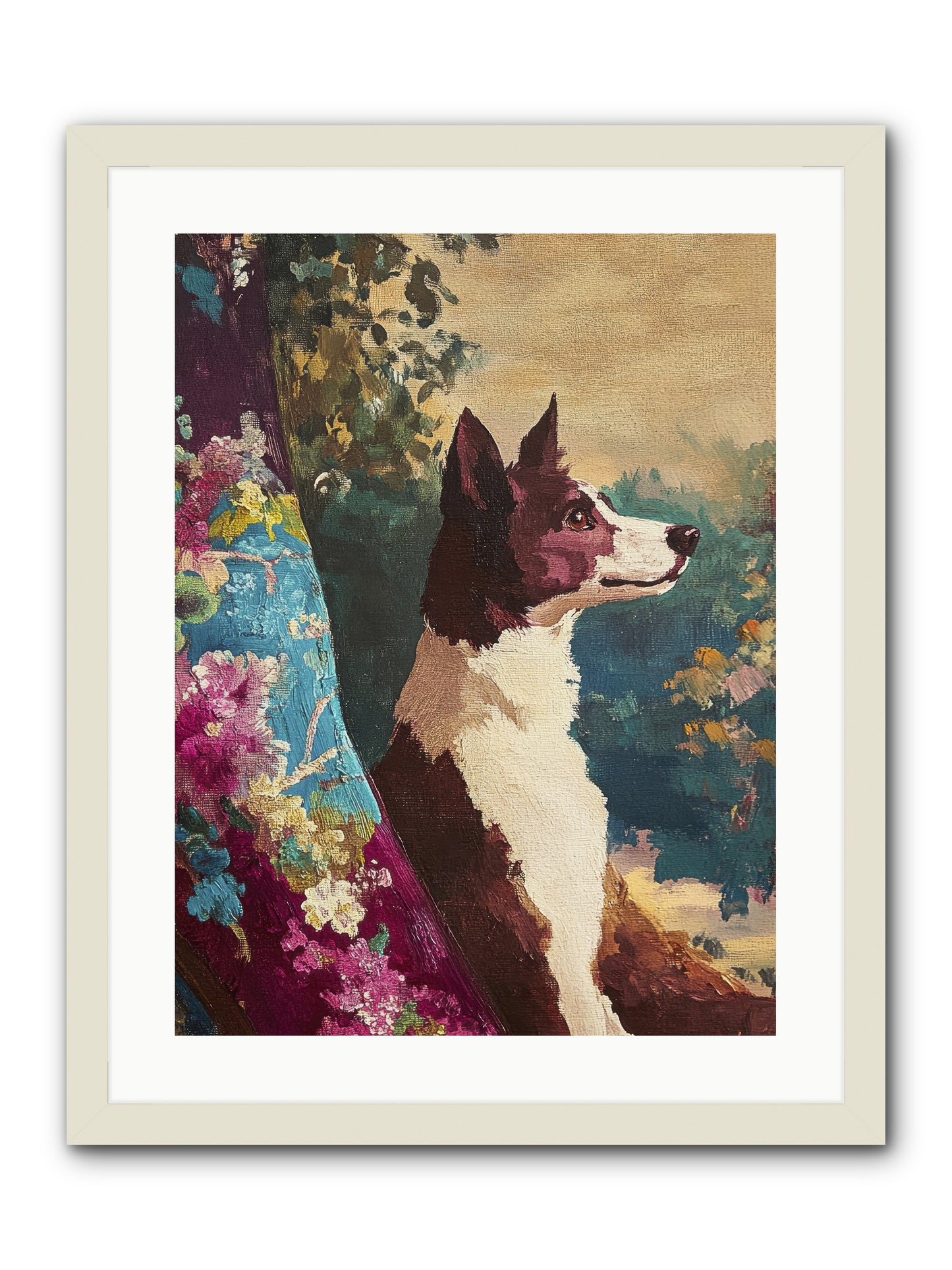 River -- Framed Print - White 18x24