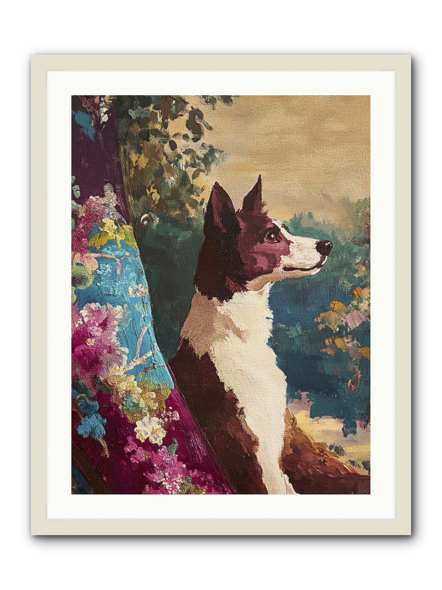 River -- Framed Print - White 24x32
