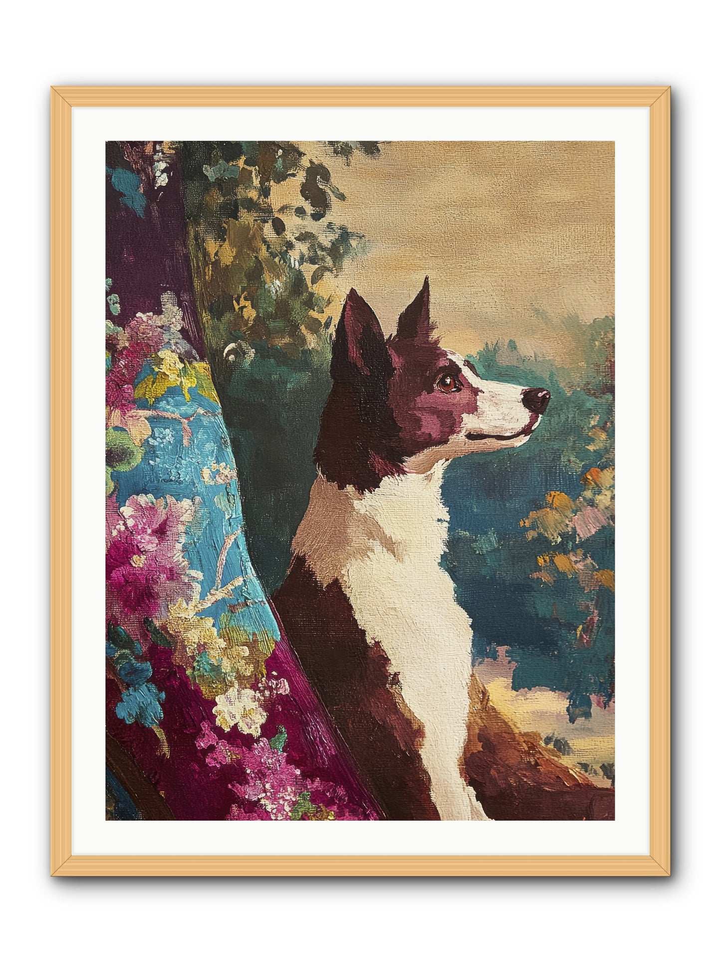 River -- Framed Print - Natural 30x40