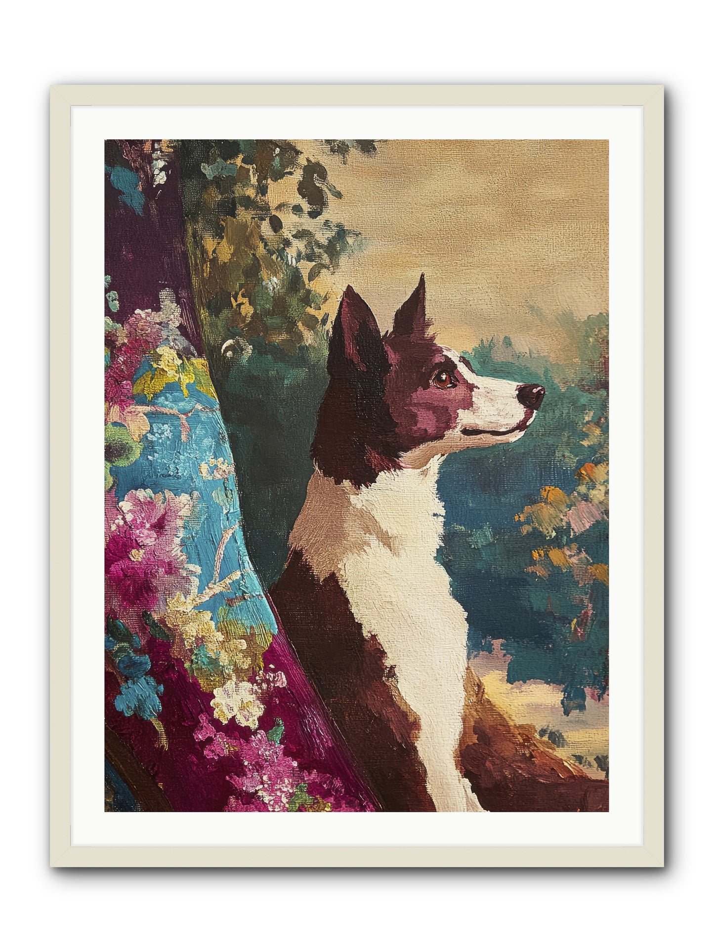 River -- Framed Print - White 30x40