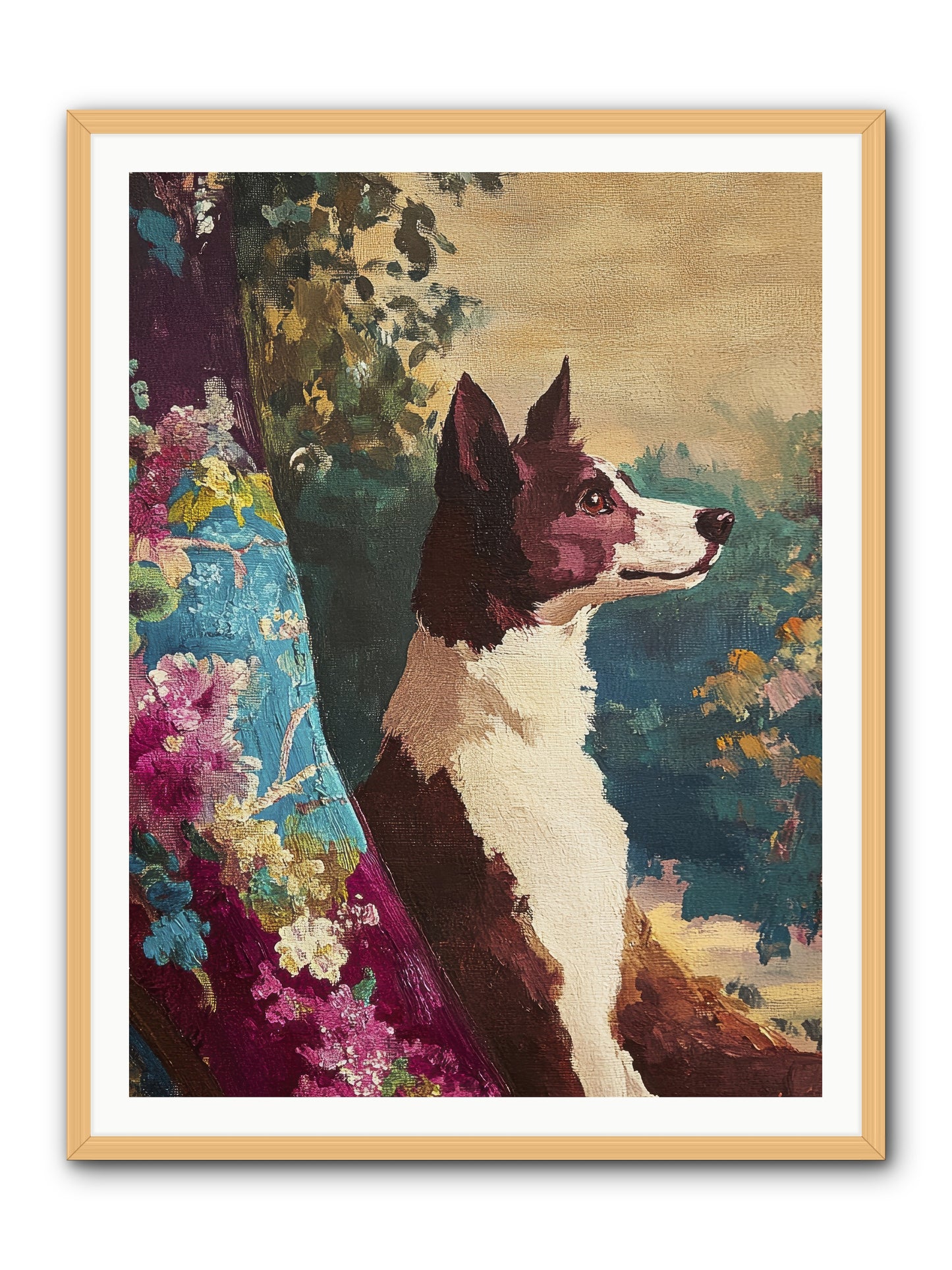 River -- Framed Print - Natural 36x48