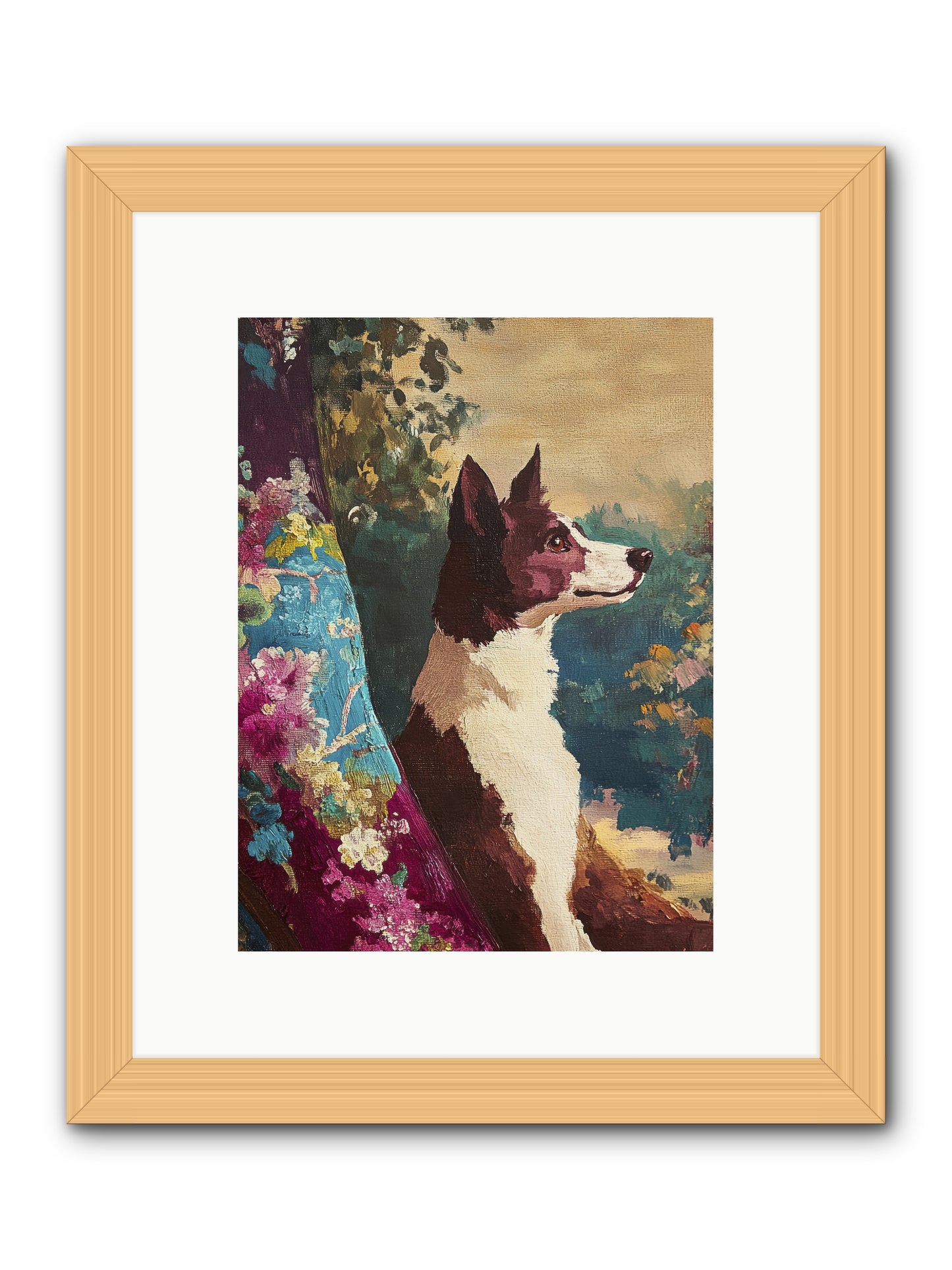 River -- Framed Print - Natural 9x12