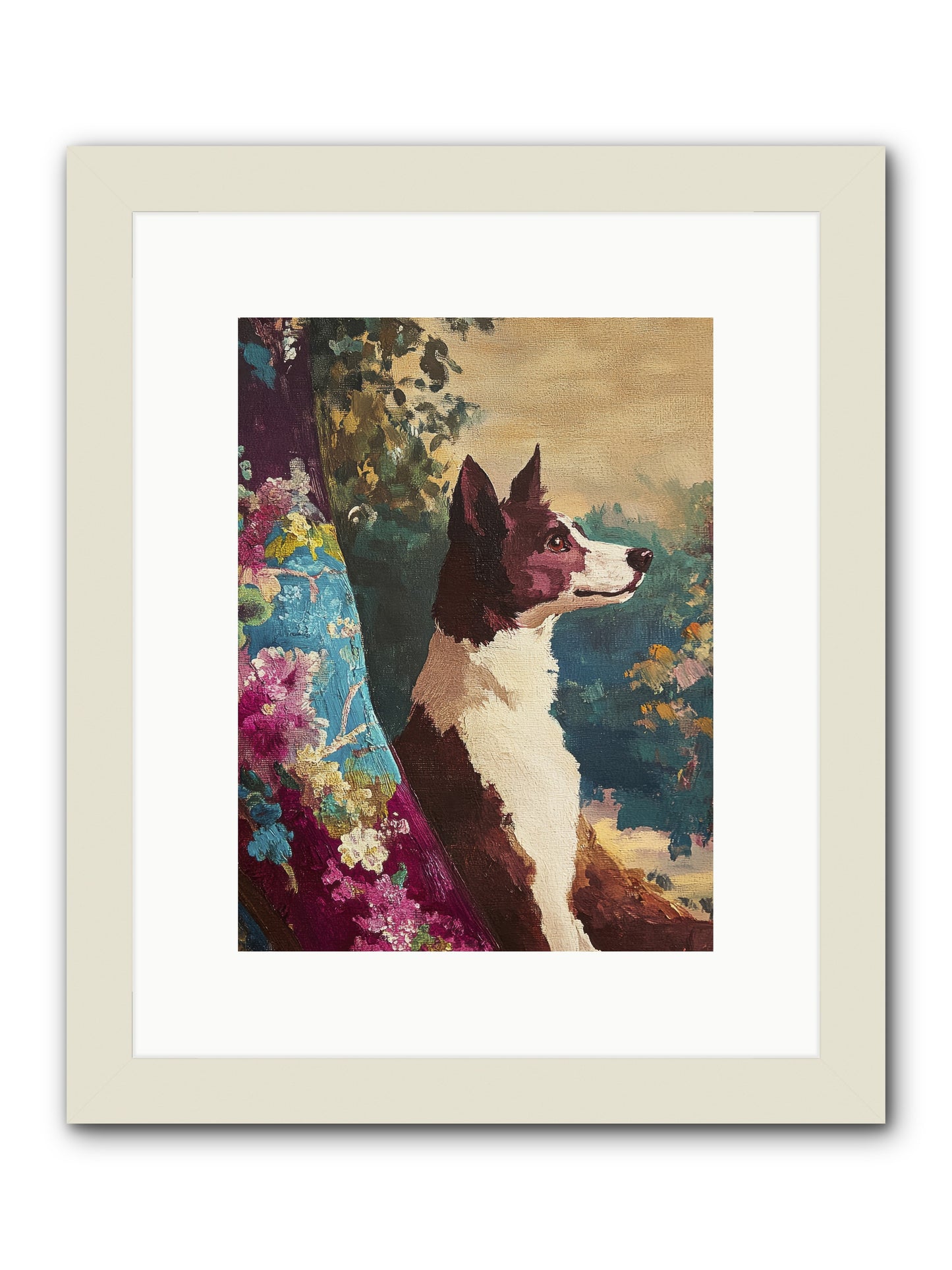 River -- Framed Print - White 9x12