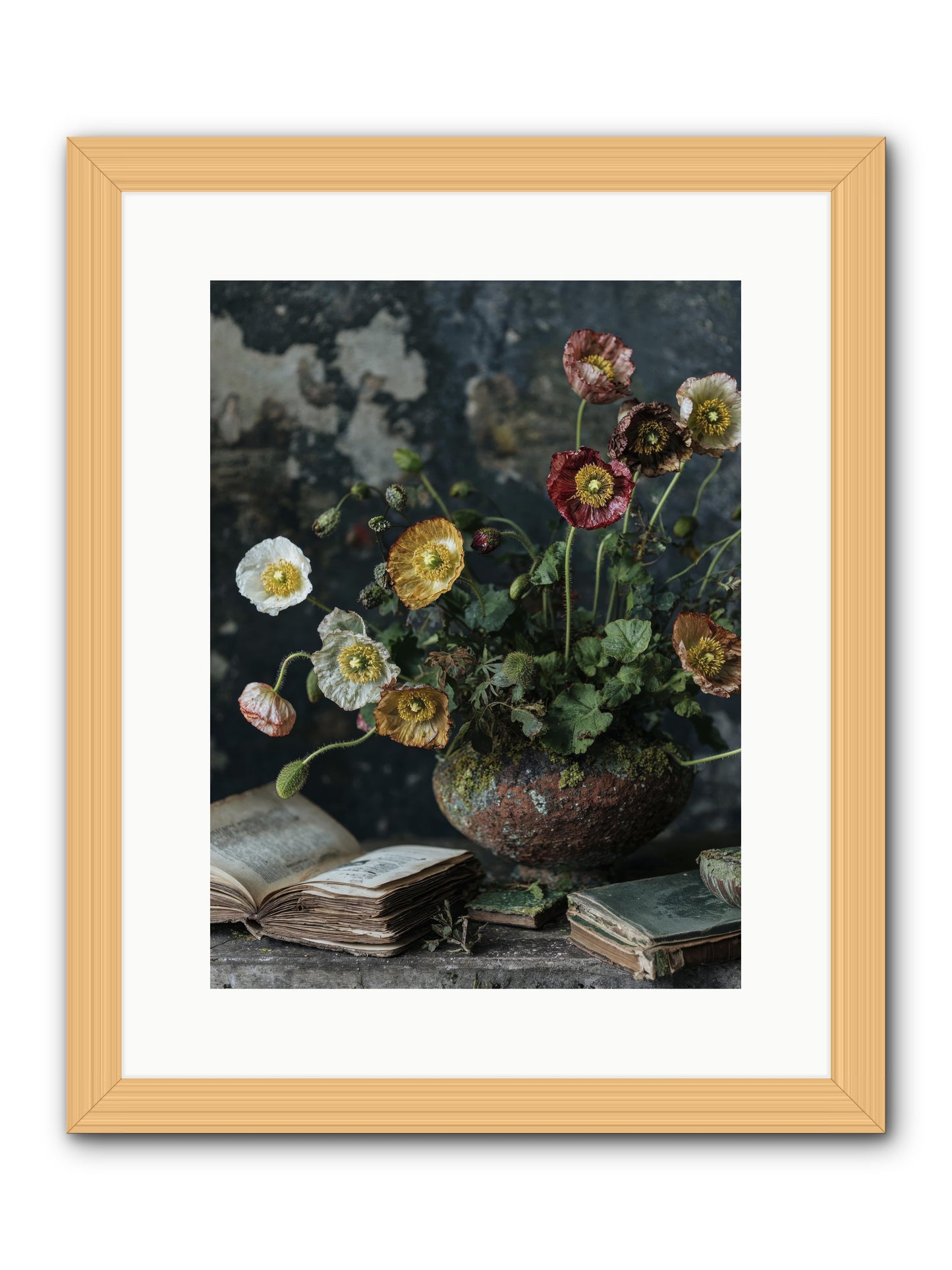 Rivers Edge -- Framed Print - Natural 12x16