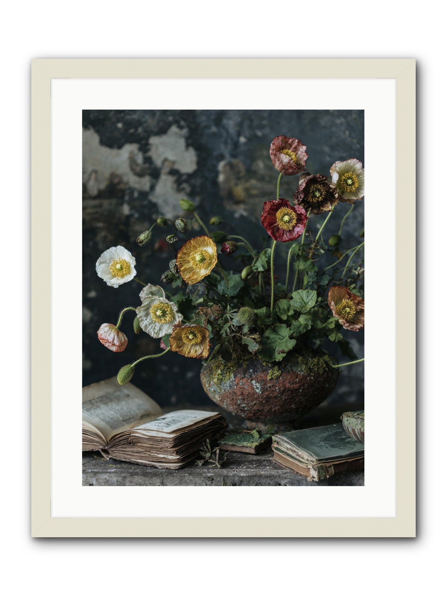 Rivers Edge -- Framed Print - White 18x24