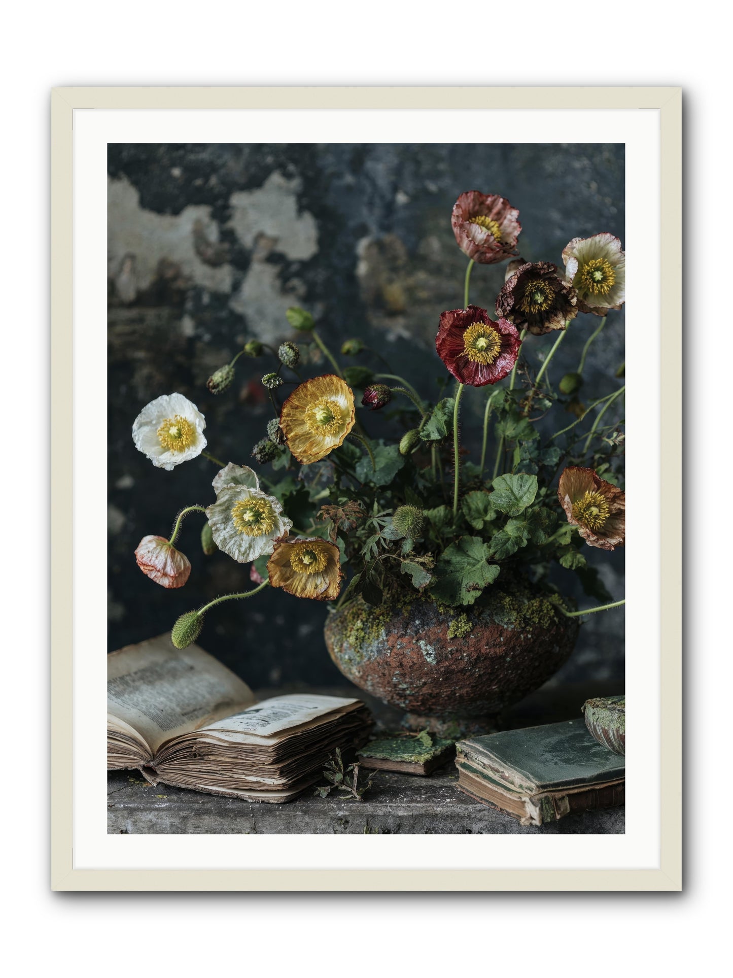 Rivers Edge -- Framed Print - White 30x40