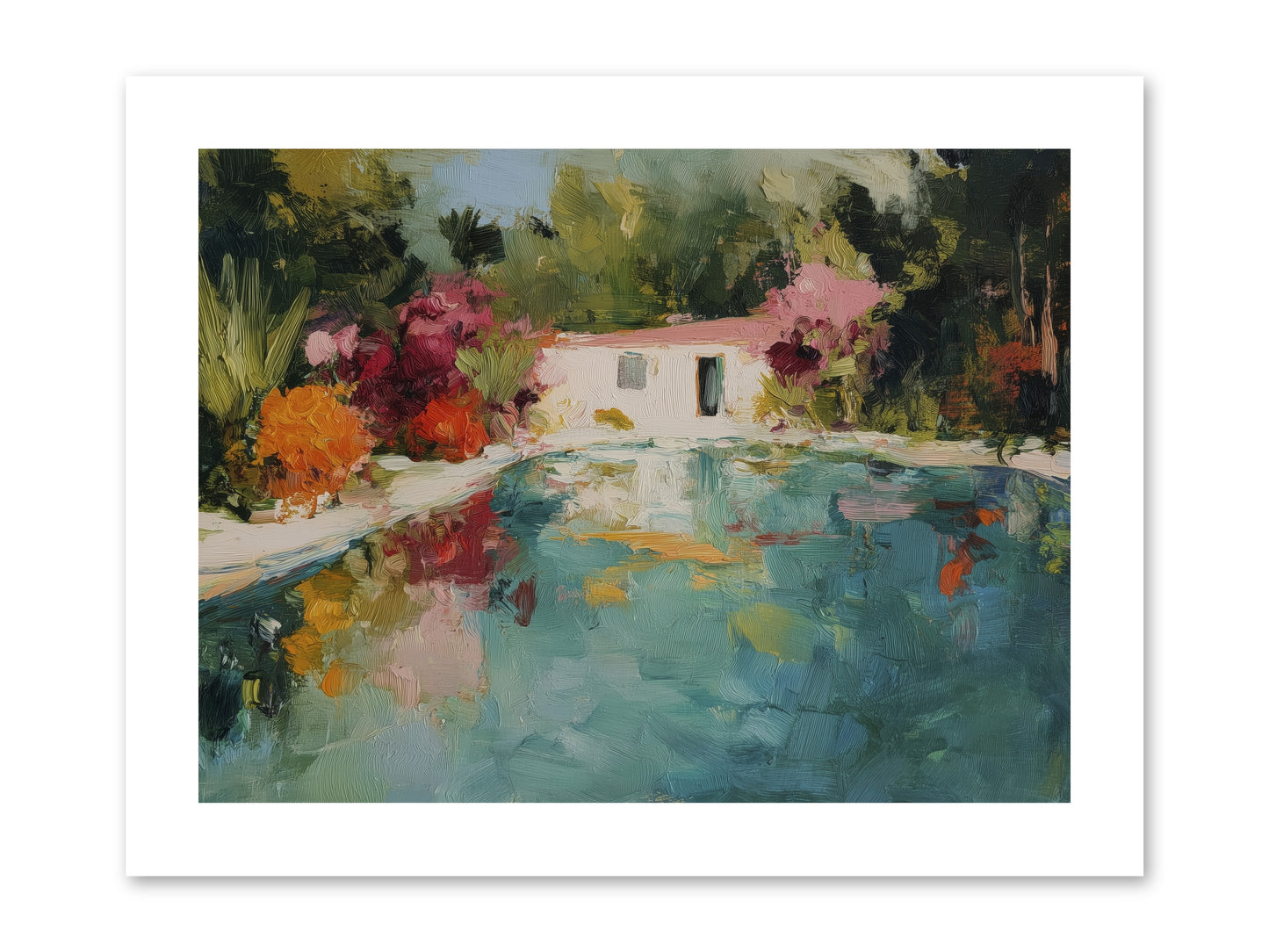 Riviera Relaxation -- Paper Print 12x9