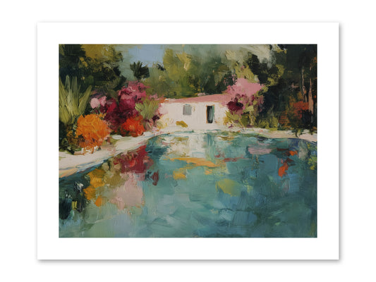 Riviera Relaxation -- Paper Print 12x9