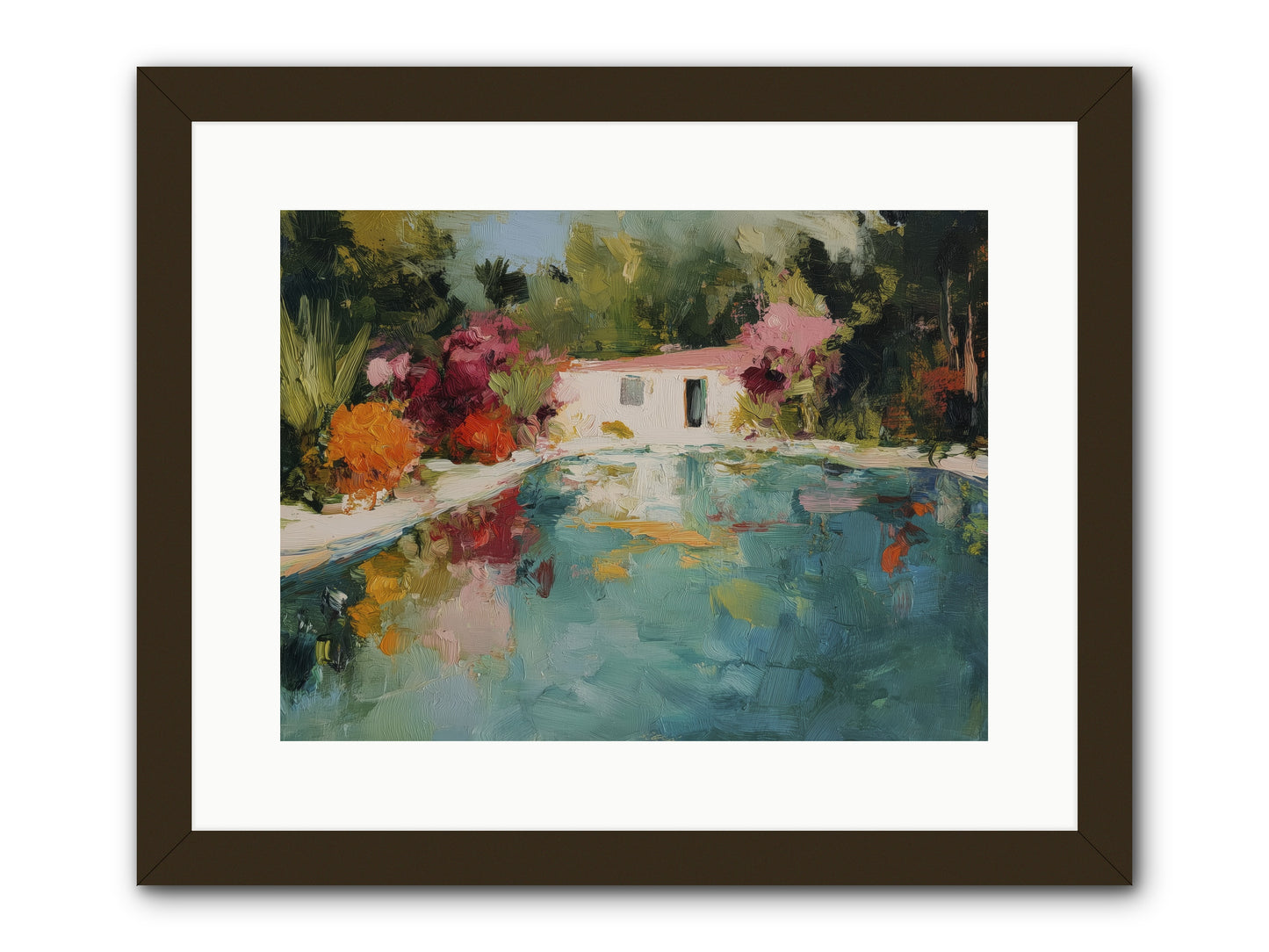 Riviera Relaxation -- Framed Print - Black 16x12