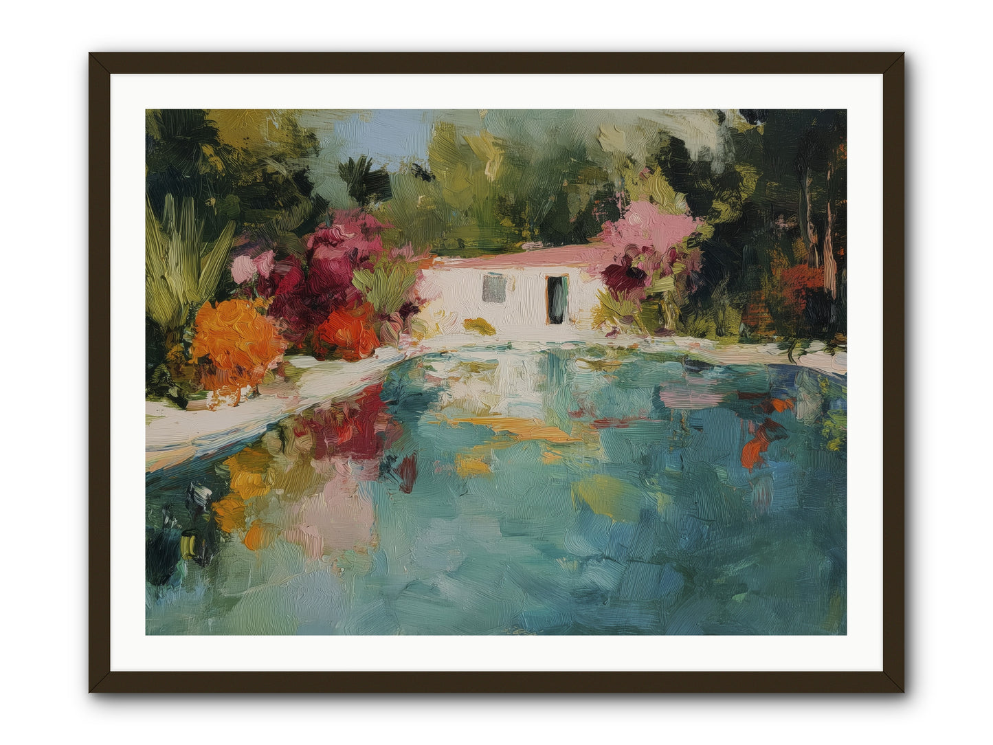 Riviera Relaxation -- Framed Print - Black 40x30