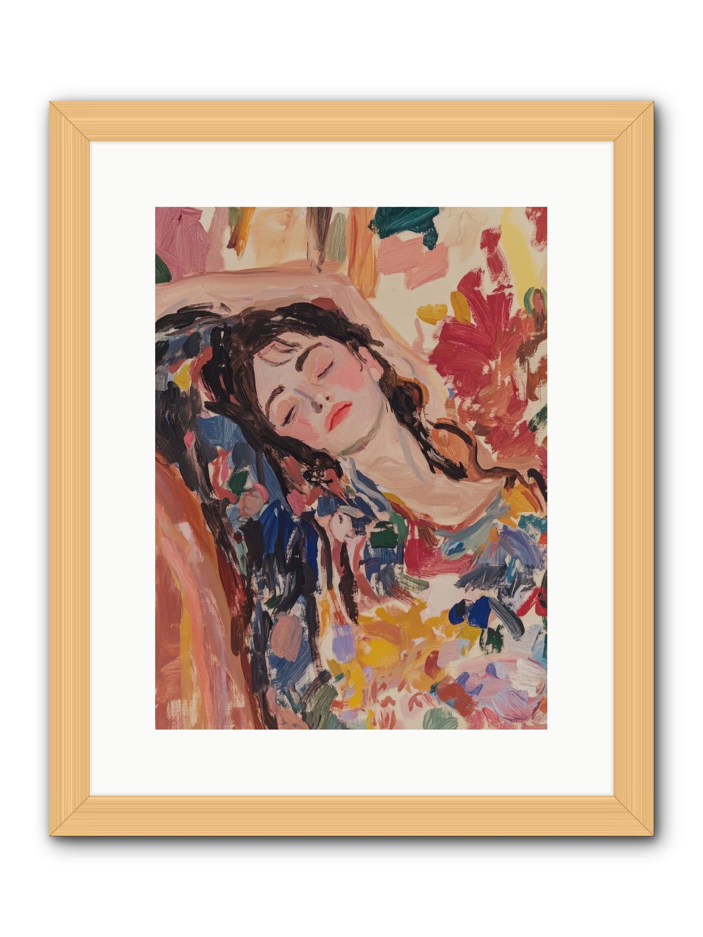 Riviera Reveries -- Framed Print - Natural 12x16