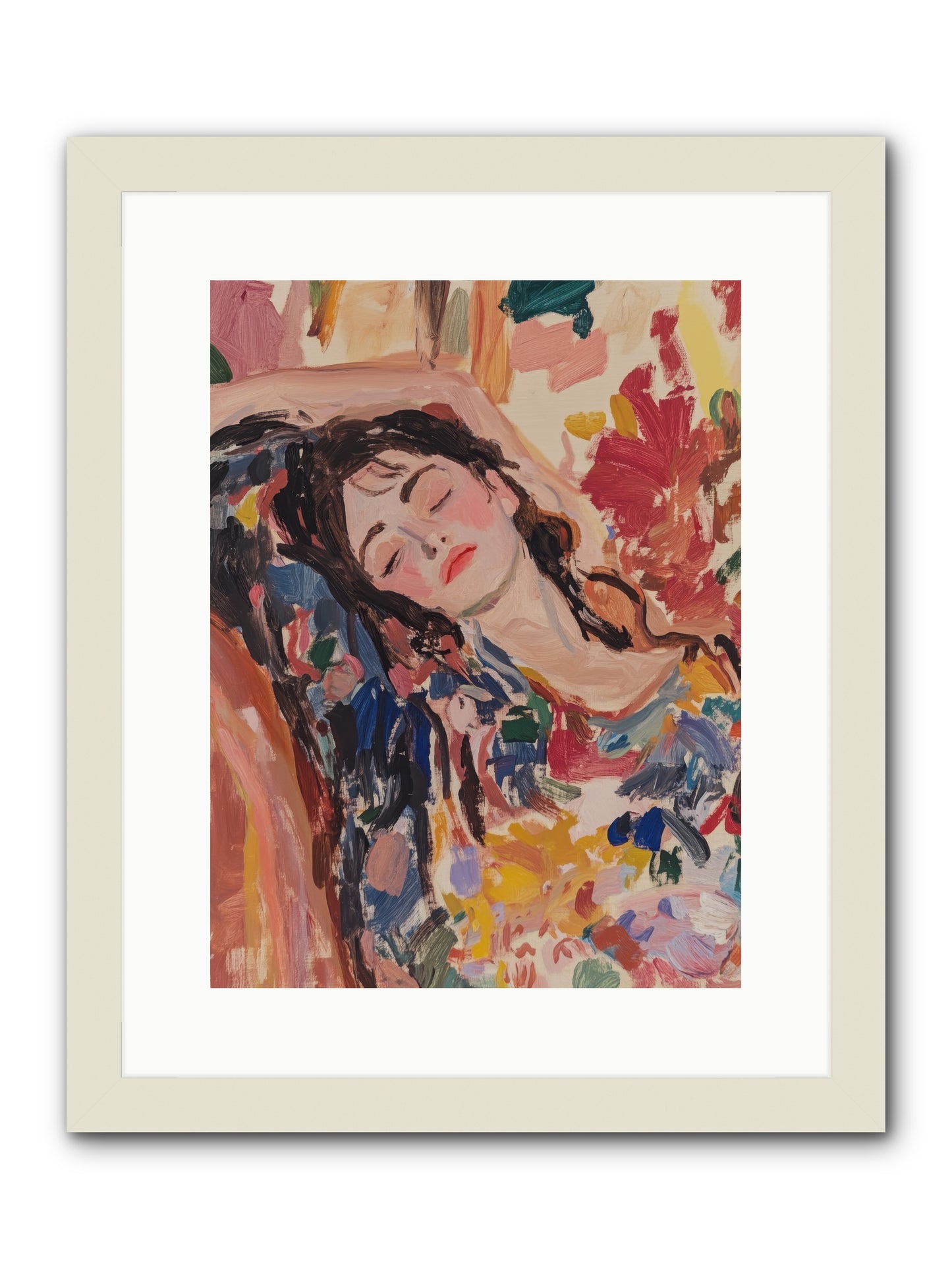 Riviera Reveries -- Framed Print - White 12x16