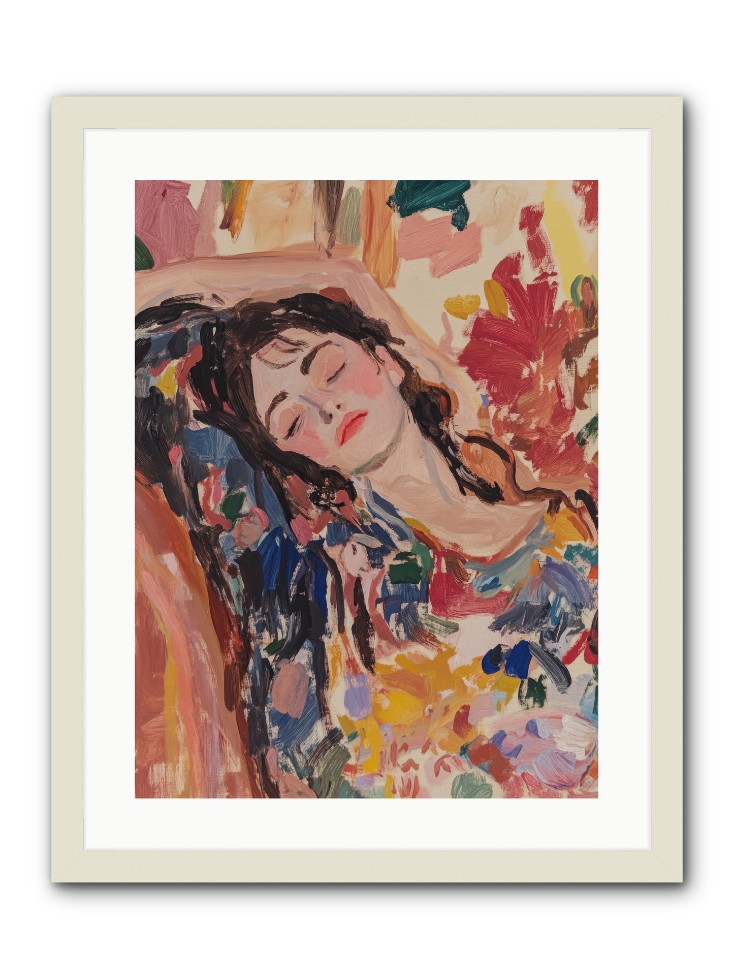 Riviera Reveries -- Framed Print - White 18x24