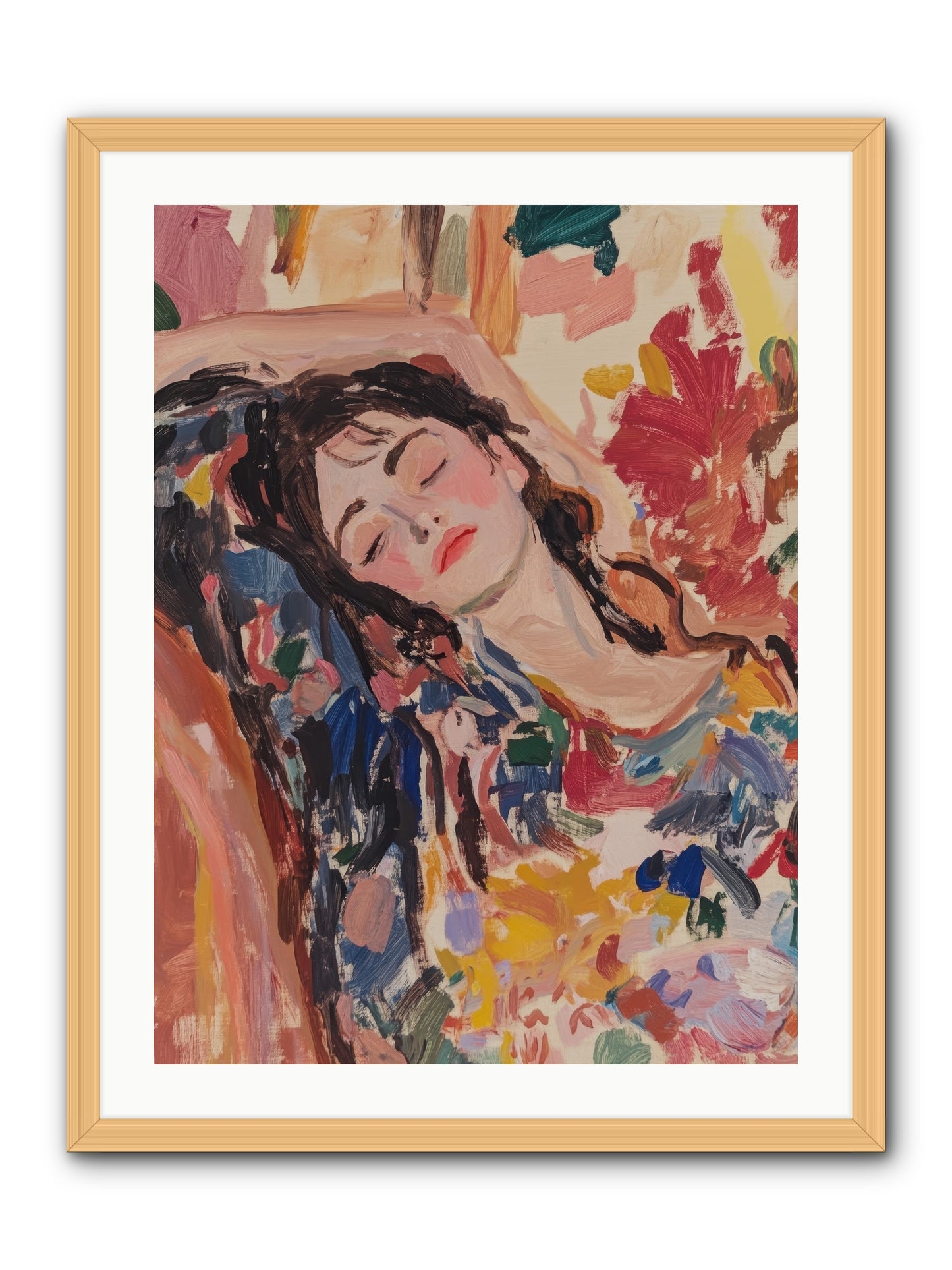 Riviera Reveries -- Framed Print - Natural 24x32