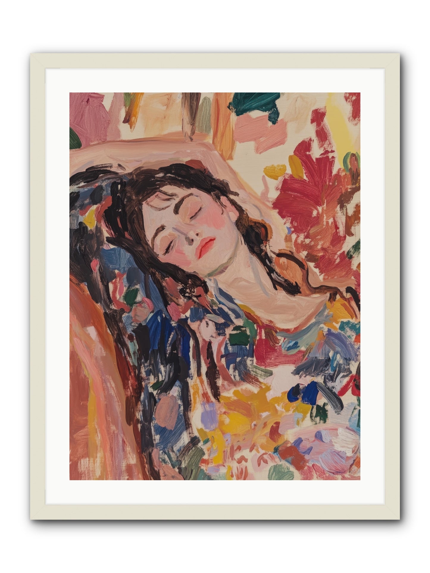 Riviera Reveries -- Framed Print - White 24x32