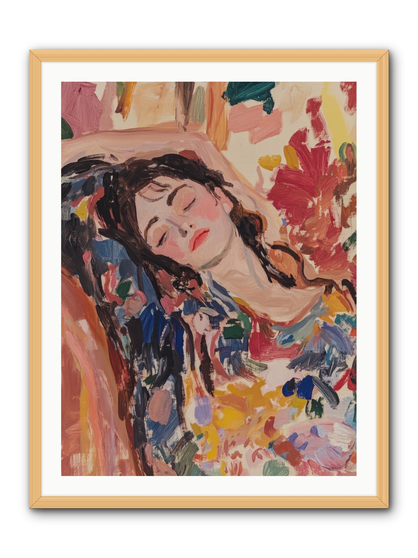 Riviera Reveries -- Framed Print - Natural 30x40