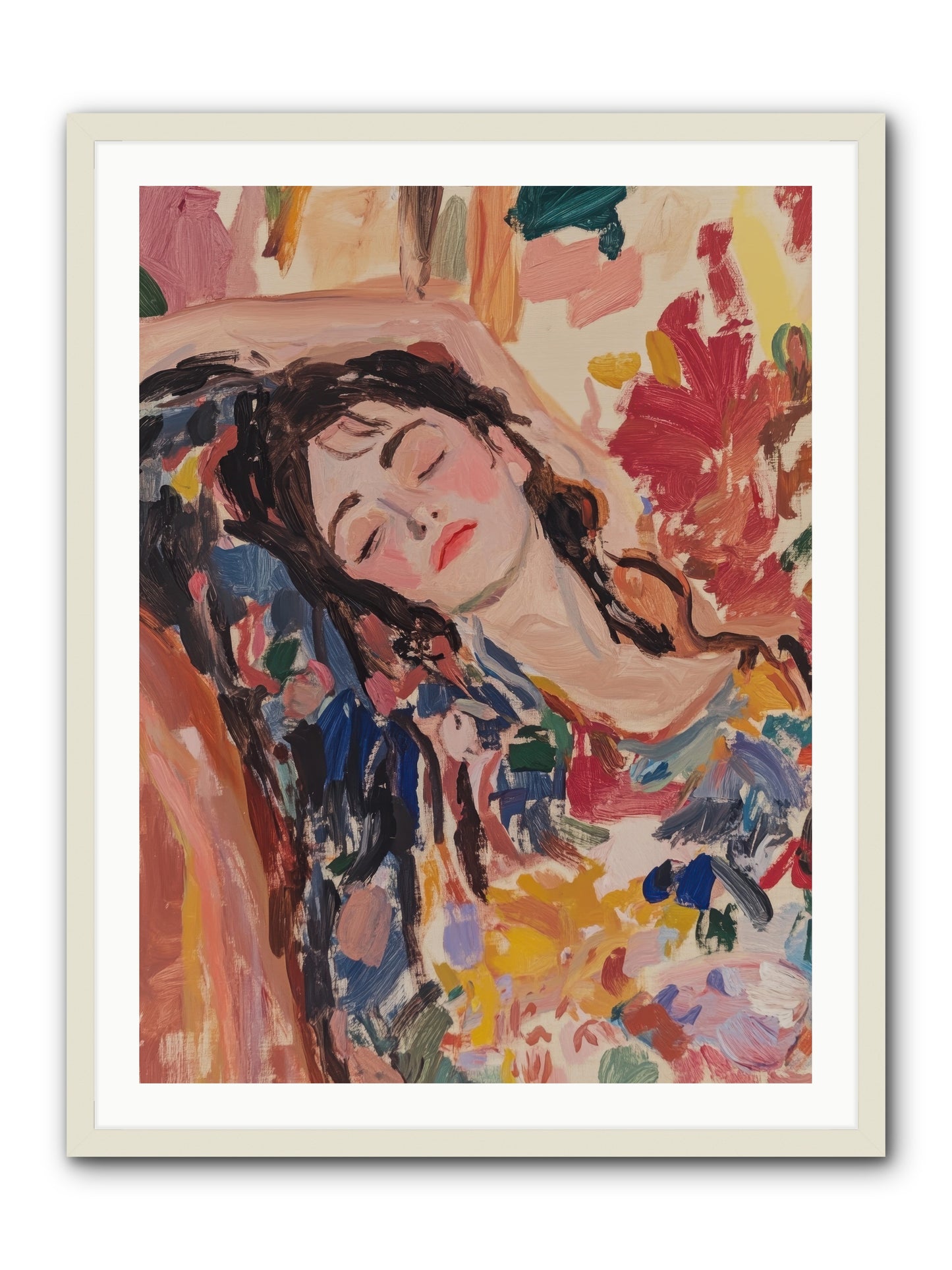 Riviera Reveries -- Framed Print - White 30x40