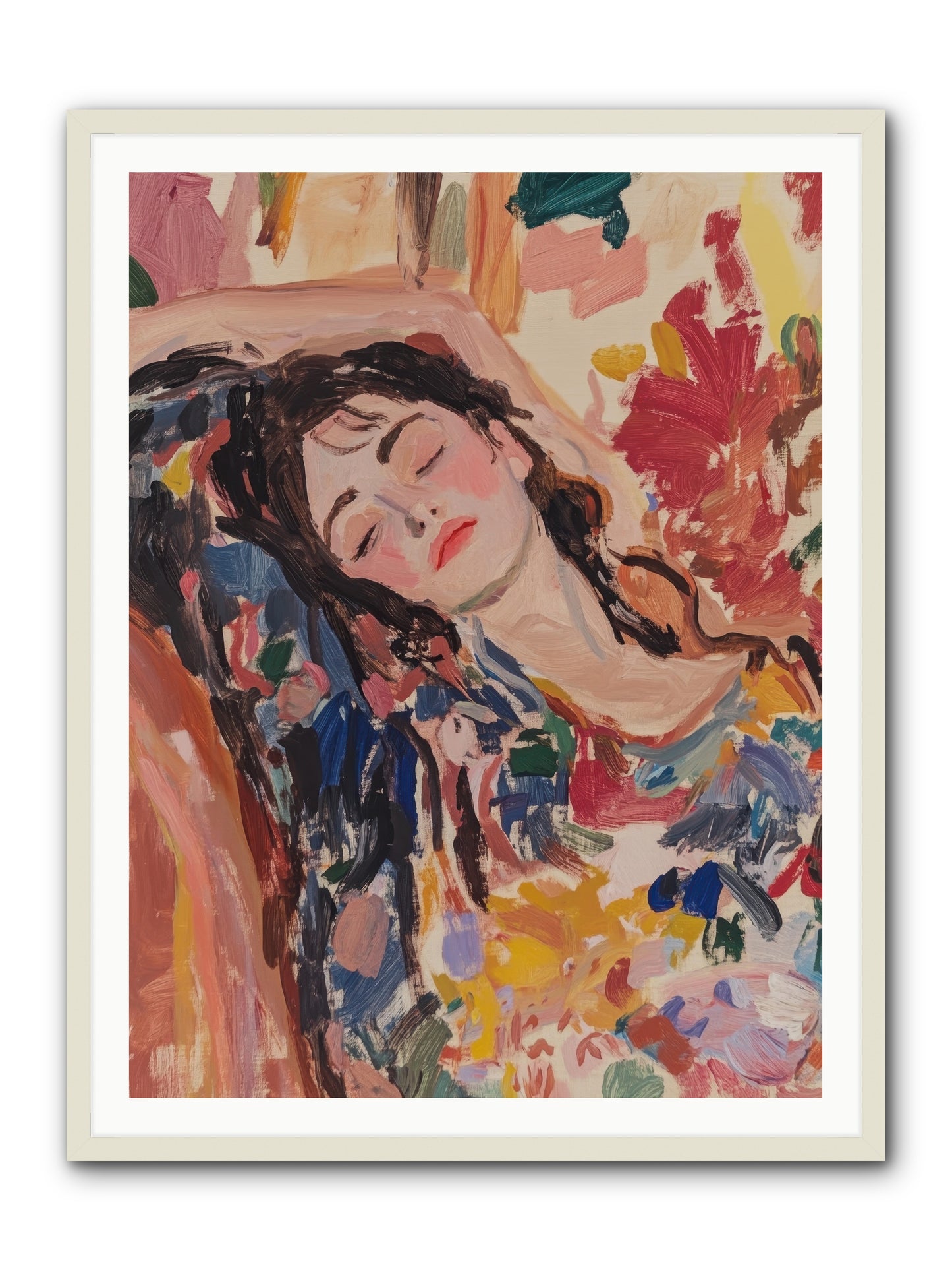 Riviera Reveries -- Framed Print - White 36x48