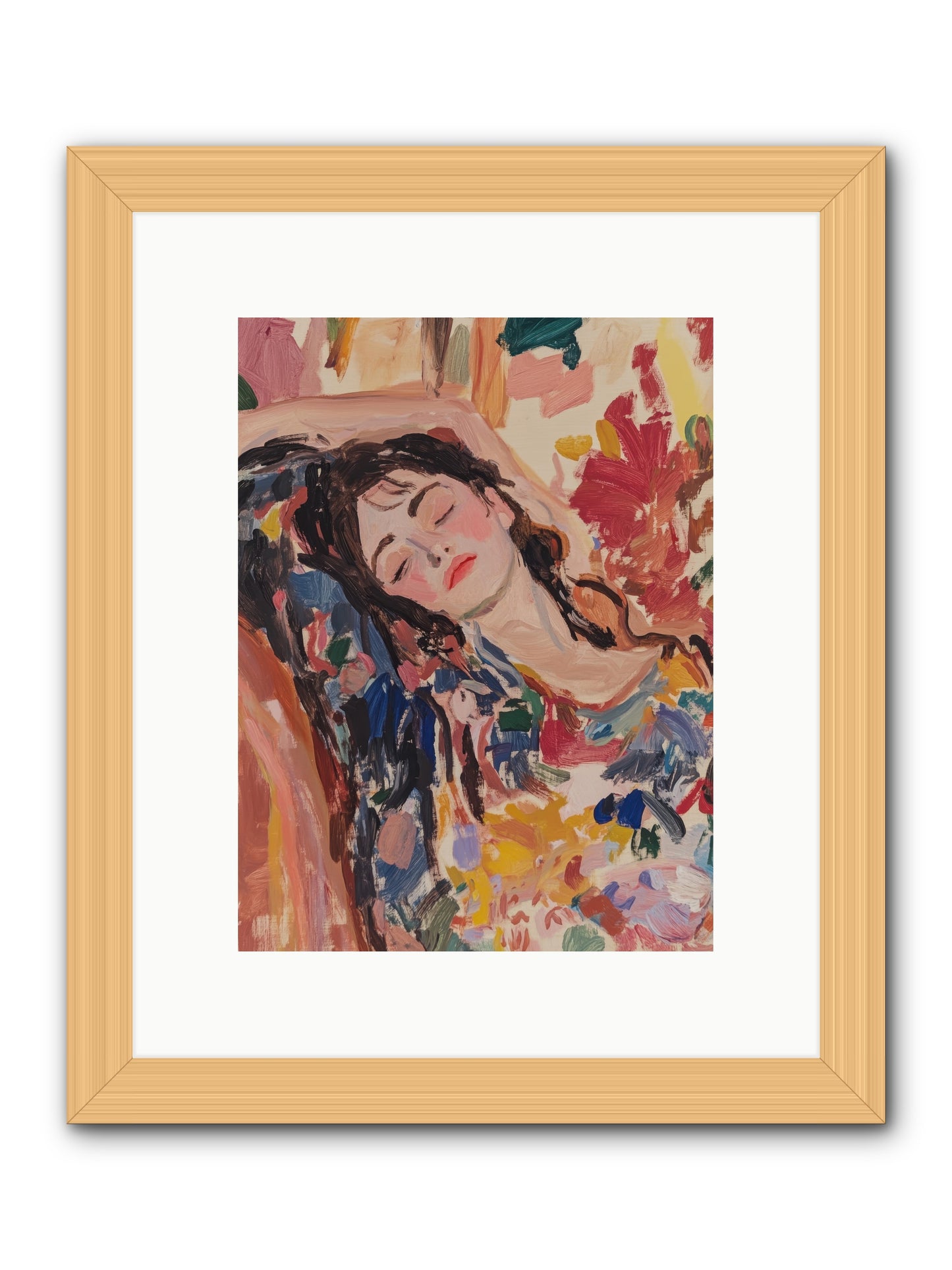 Riviera Reveries -- Framed Print - Natural 9x12