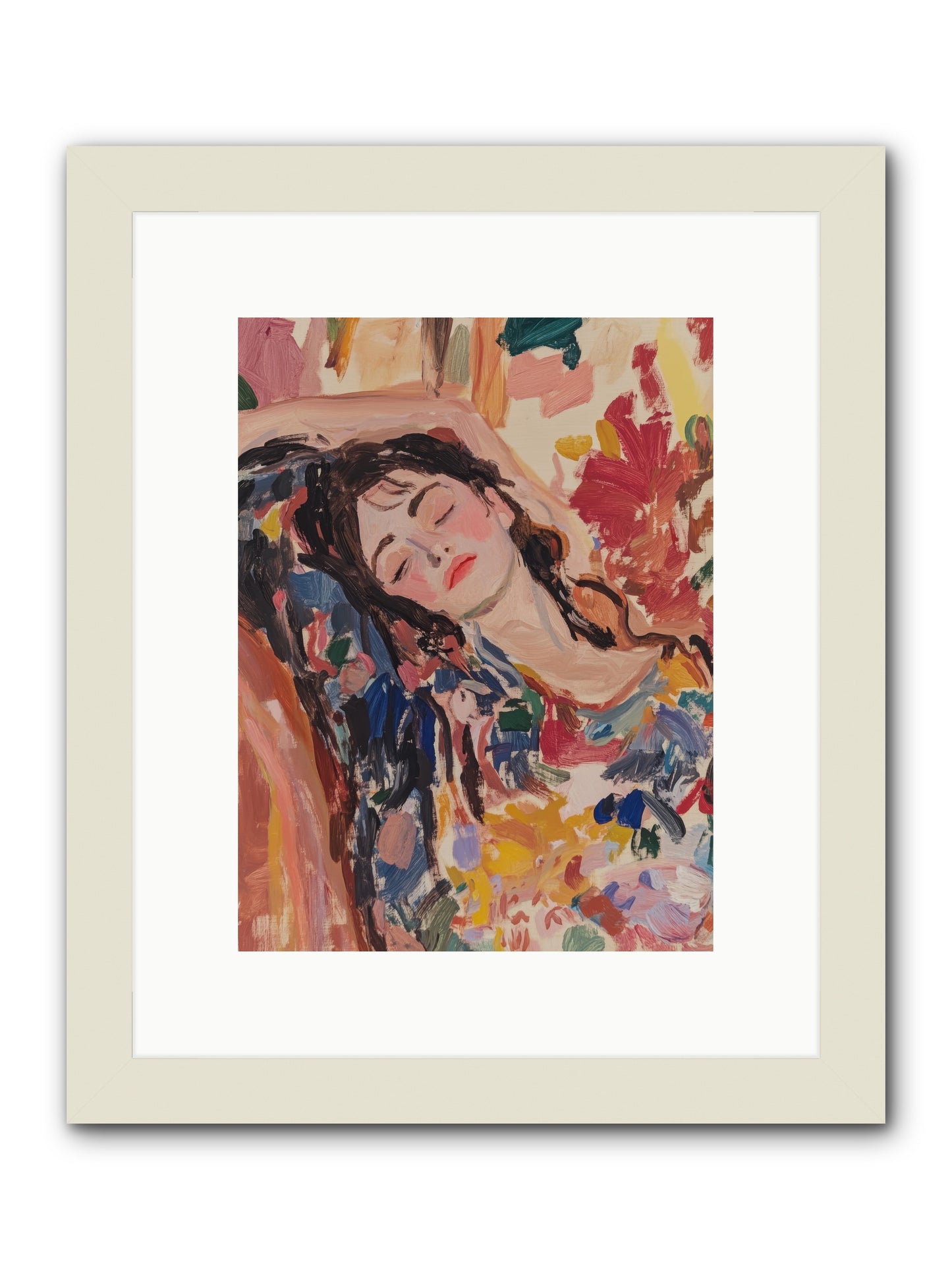 Riviera Reveries -- Framed Print - White 9x12