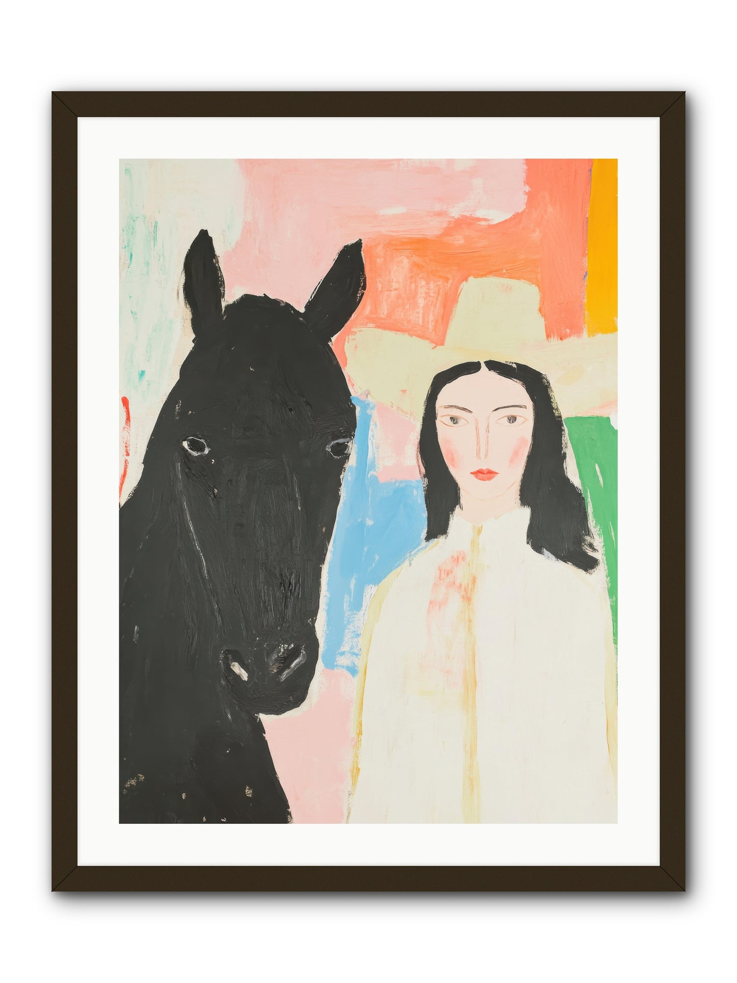 Rodeo Heart -- Framed Print - Black 24x32