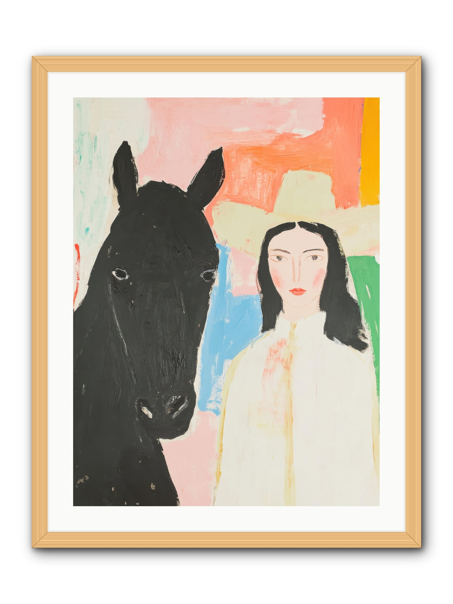 Rodeo Heart -- Framed Print - Natural 24x32