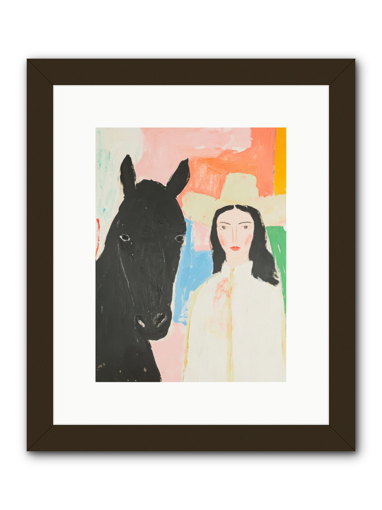 Rodeo Heart -- Framed Print - Black 9x12