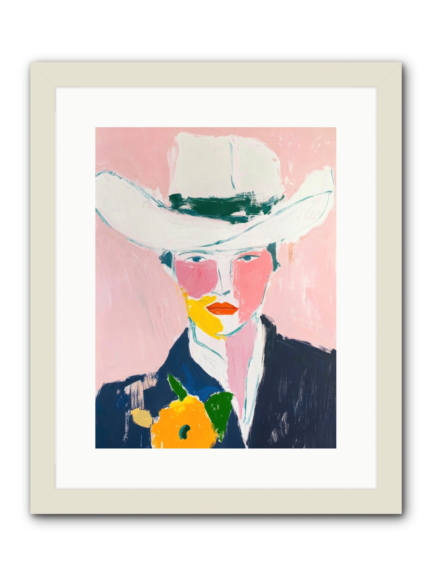 Rodeo Roots -- Framed Print - White 12x16