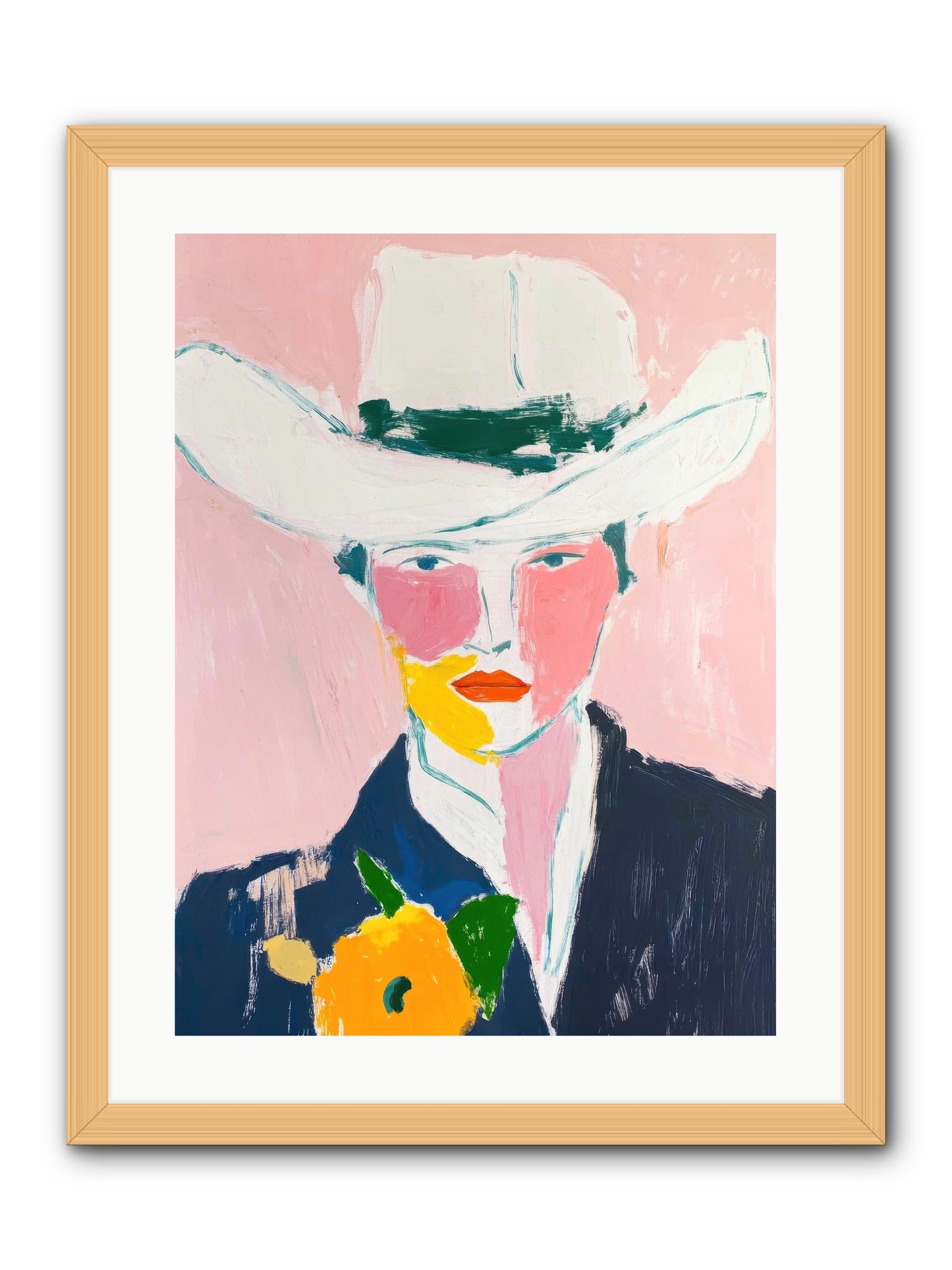 Rodeo Roots -- Framed Print - Natural 18x24