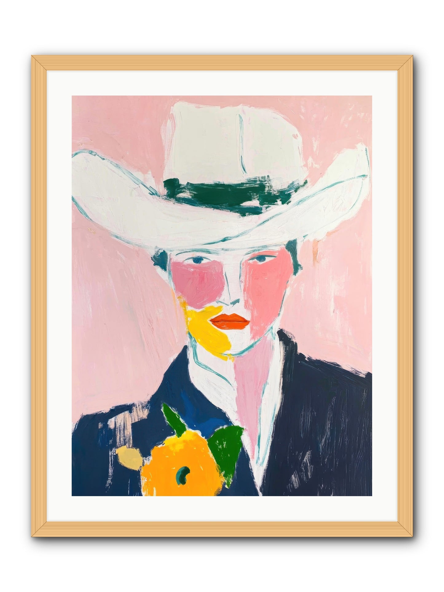 Rodeo Roots -- Framed Print - Natural 24x32