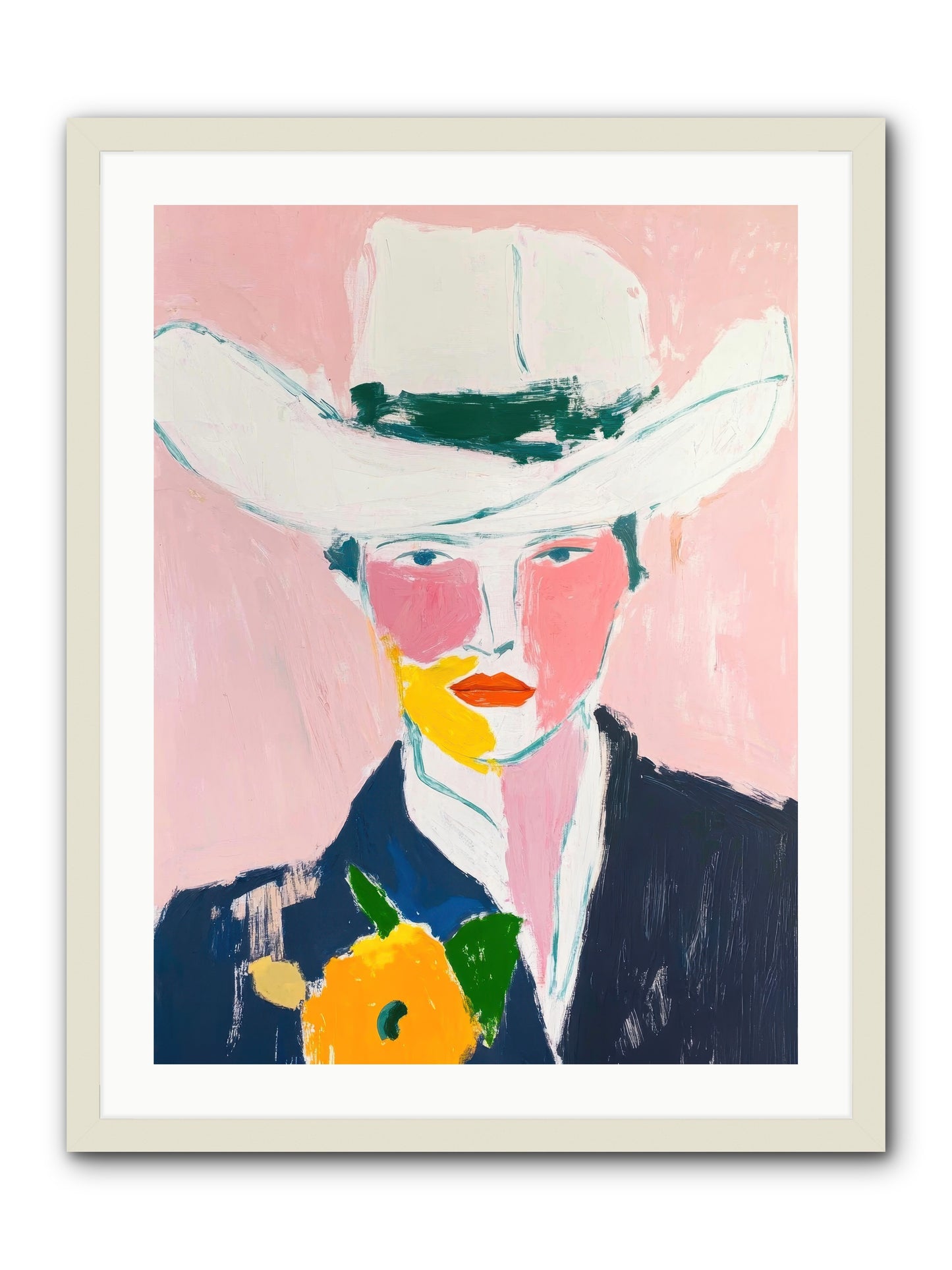 Rodeo Roots -- Framed Print - White 24x32