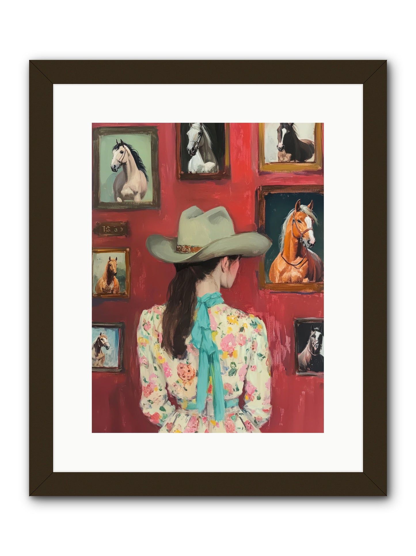 Rodeo Sweetheart -- Framed Print - Black 12x16