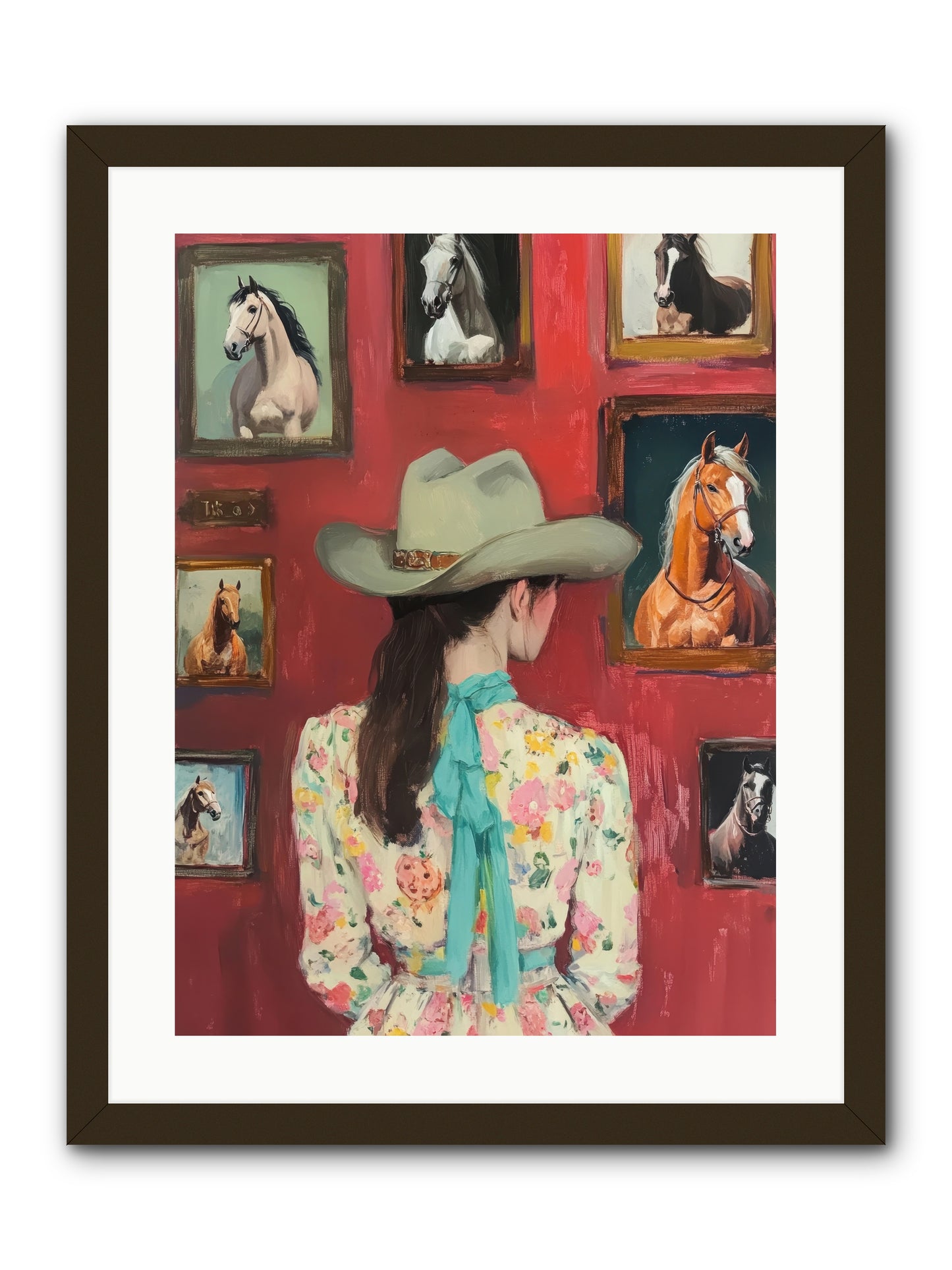 Rodeo Sweetheart -- Framed Print - Black 18x24