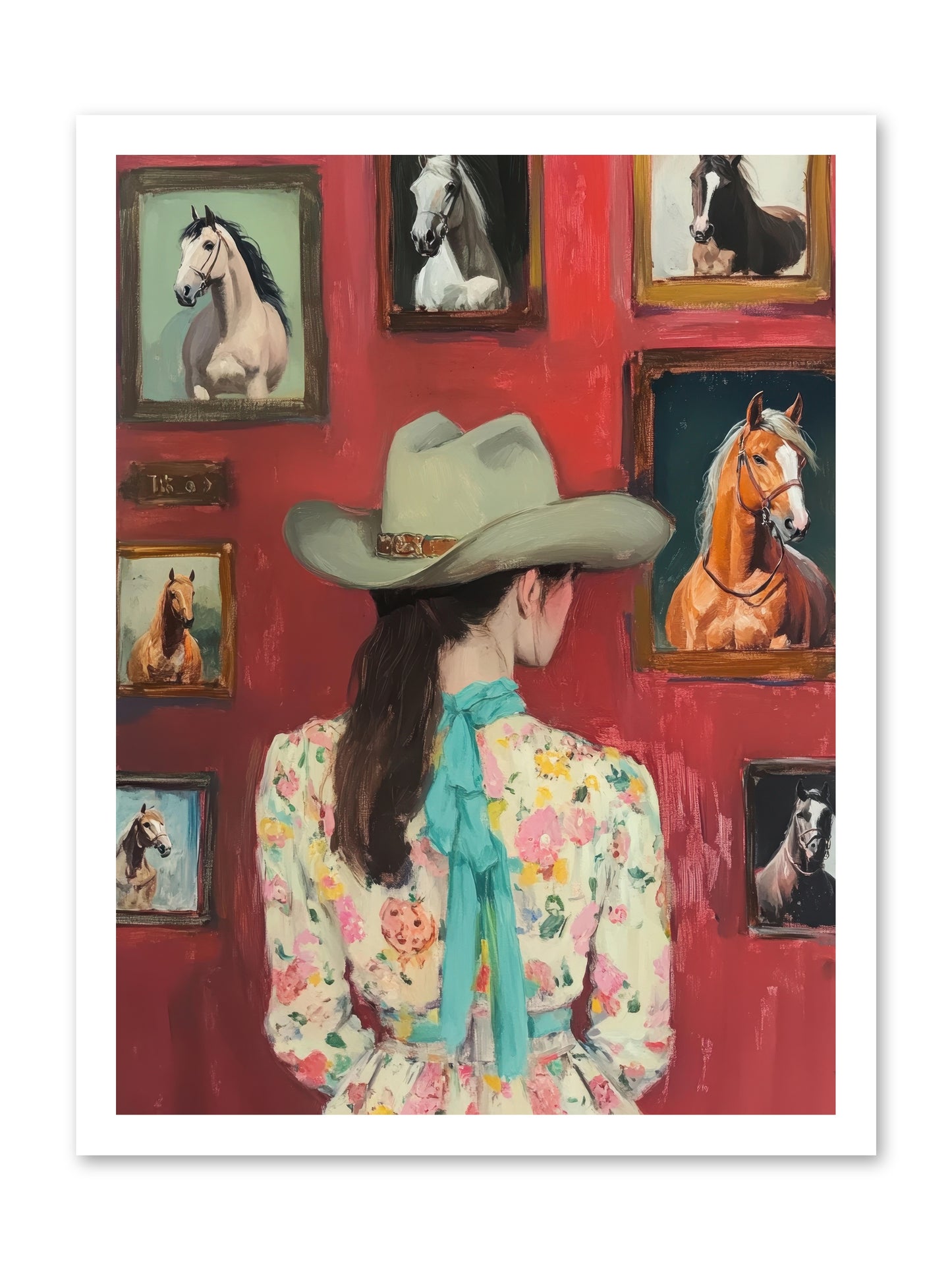 Rodeo Sweetheart -- Loose Canvas Print 18x24