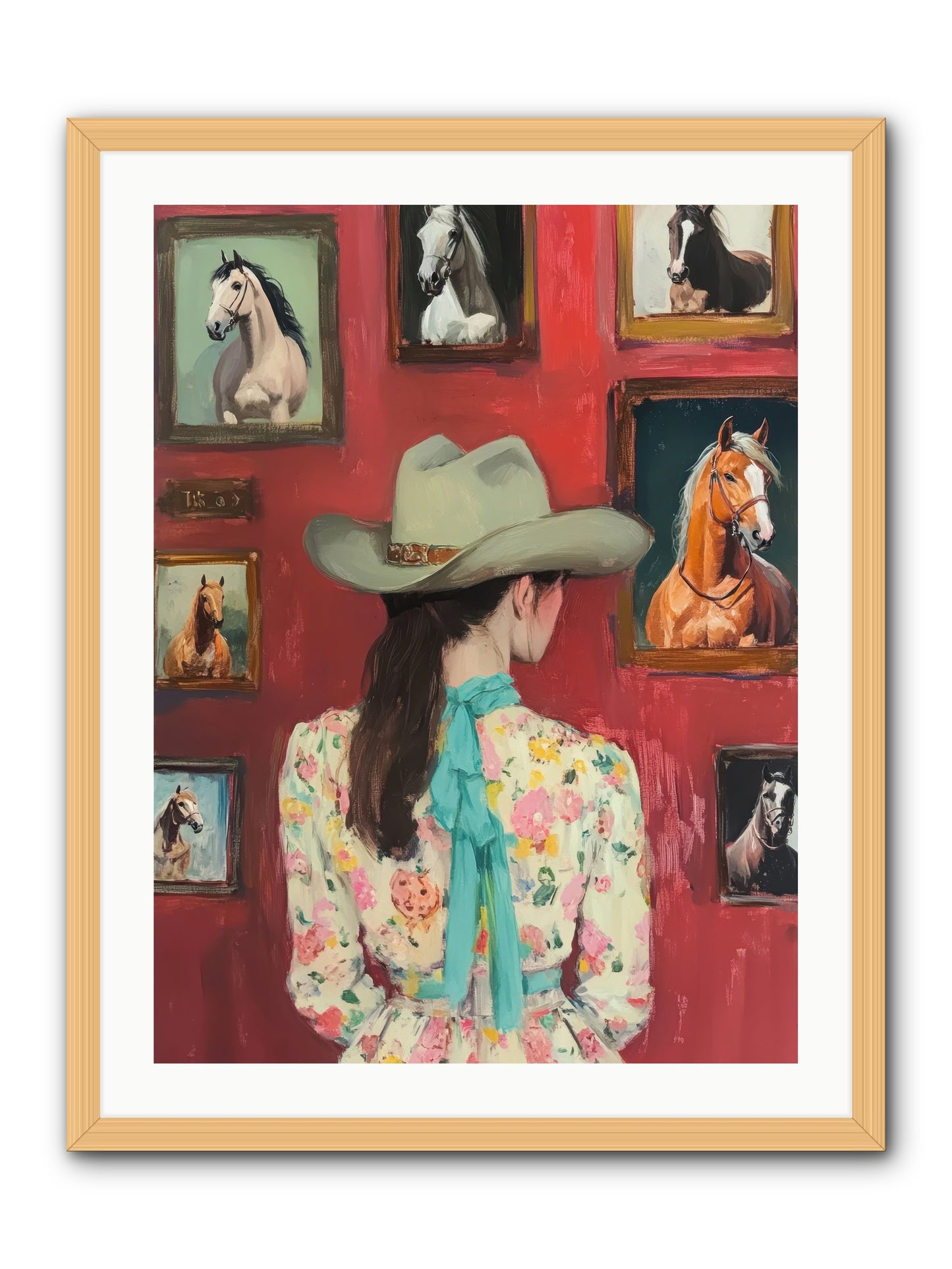 Rodeo Sweetheart -- Framed Print - Natural 24x32