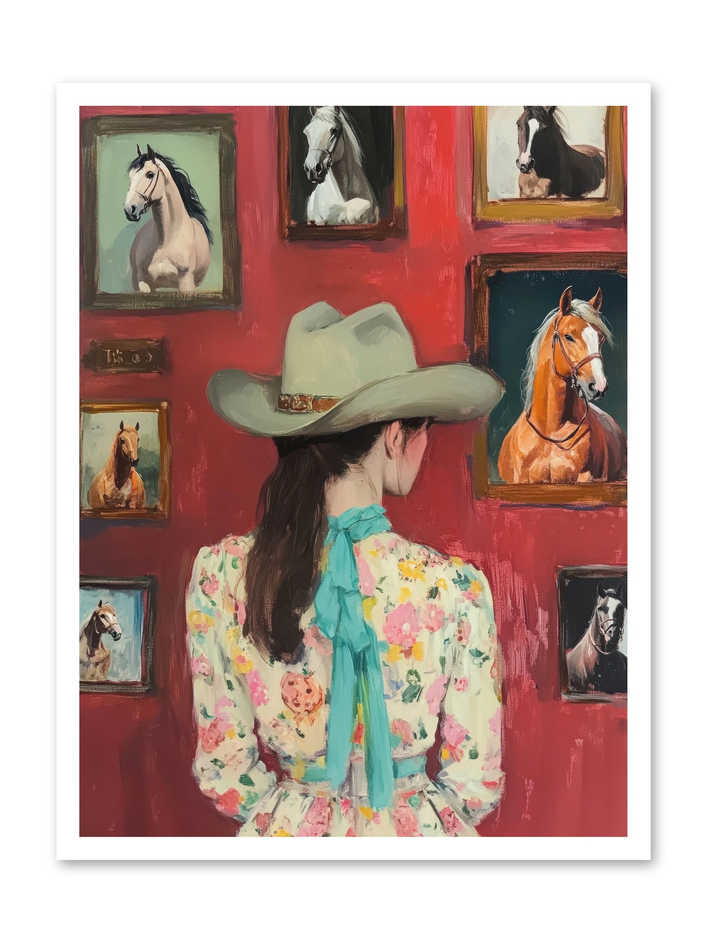 Rodeo Sweetheart -- Loose Canvas Print 24x32