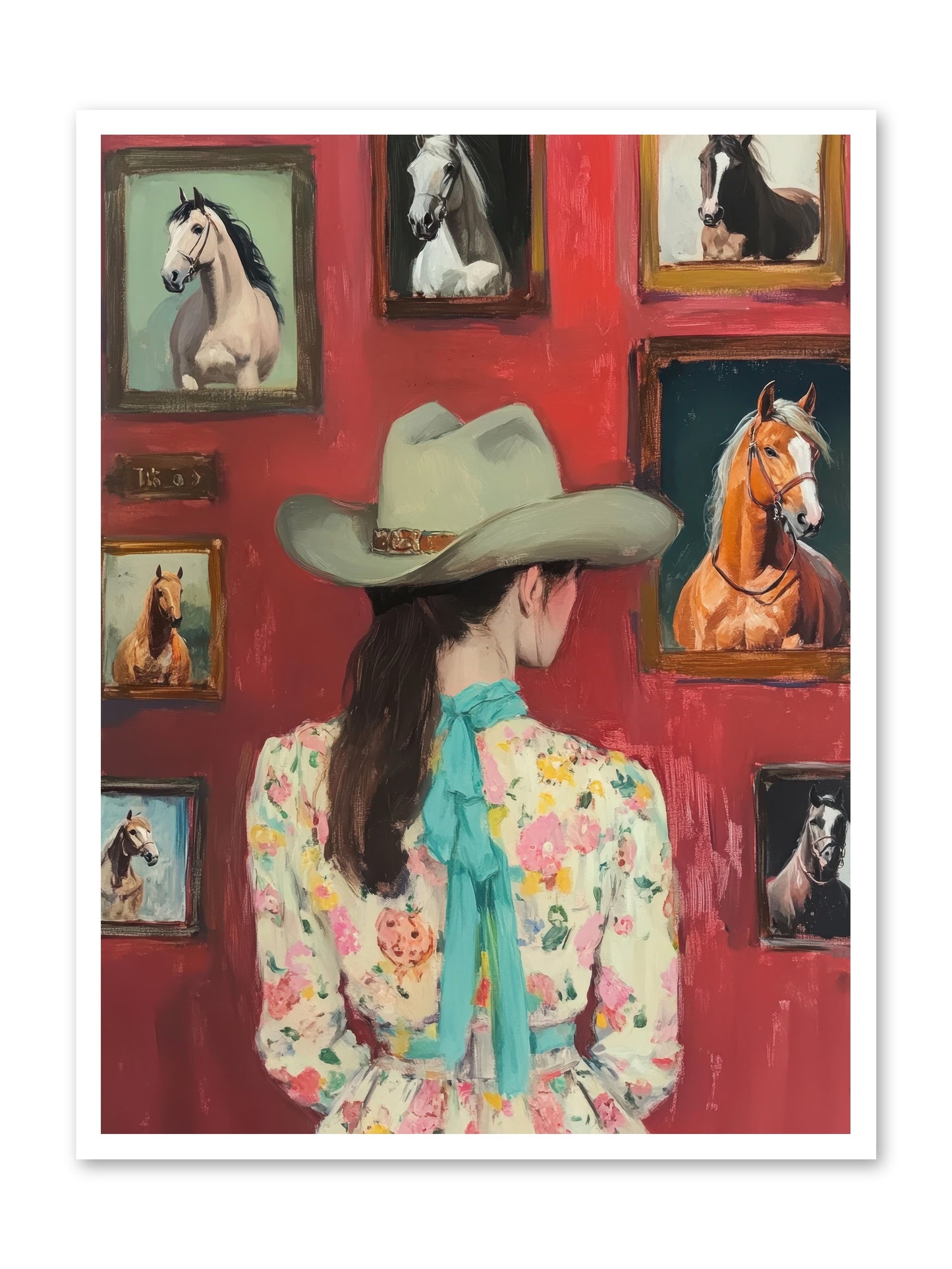 Rodeo Sweetheart -- Loose Canvas Print 30x40
