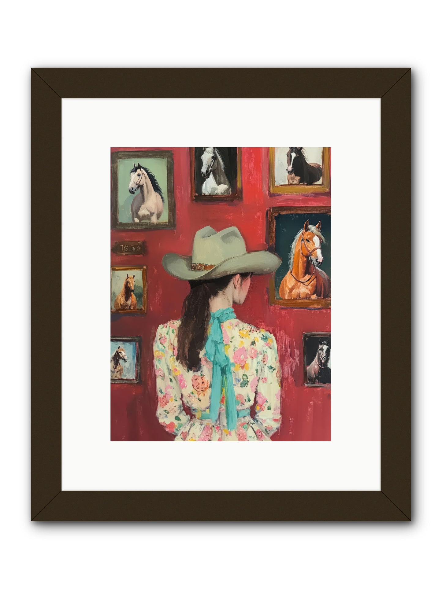 Rodeo Sweetheart -- Framed Print - Black 9x12