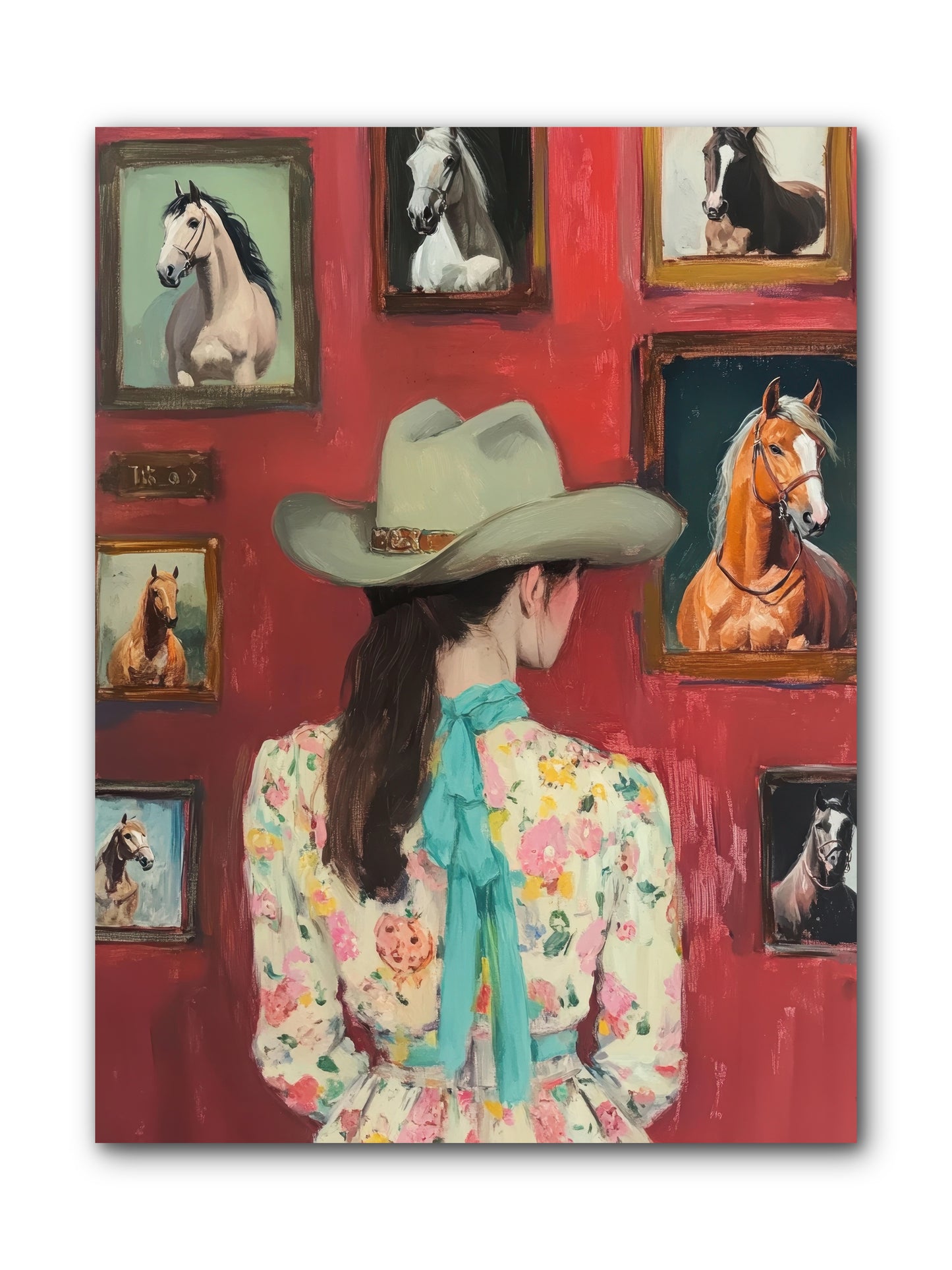 Rodeo Sweetheart -- Wrapped Canvas 9x12