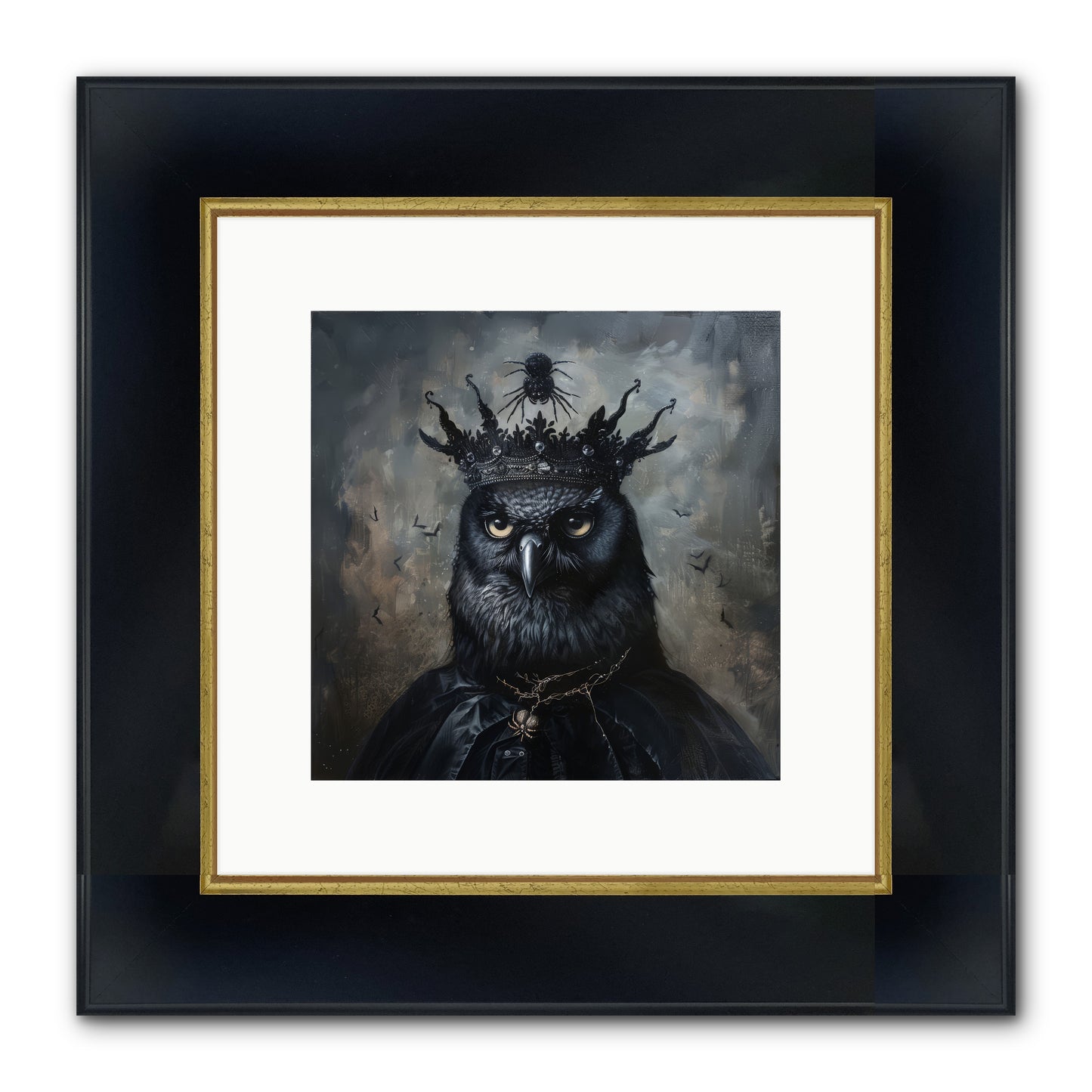 Roi de la Nuit — Roi-de-la-Nuit-10x10-Framed-Print-Wide-Black-w-Gold.jpg