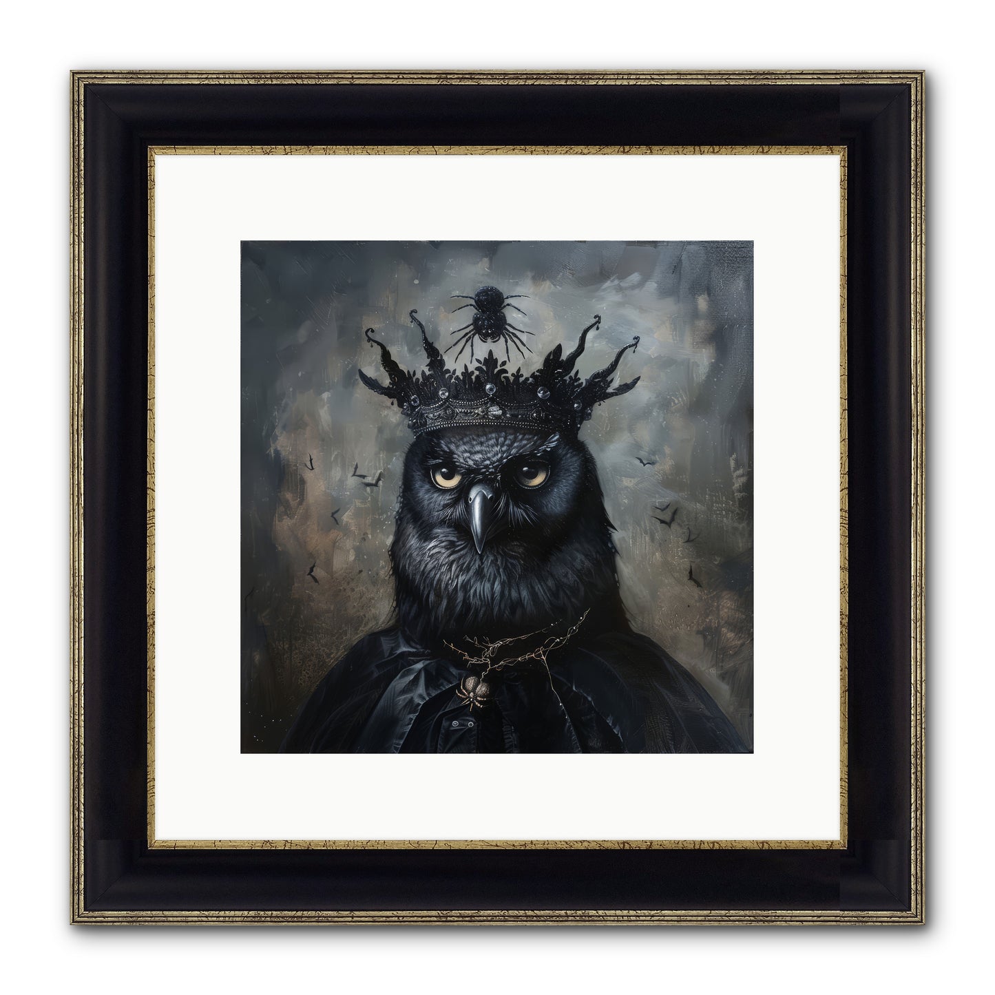 Roi de la Nuit — Roi-de-la-Nuit-12x12-Framed-Print-Black-Gold.jpg