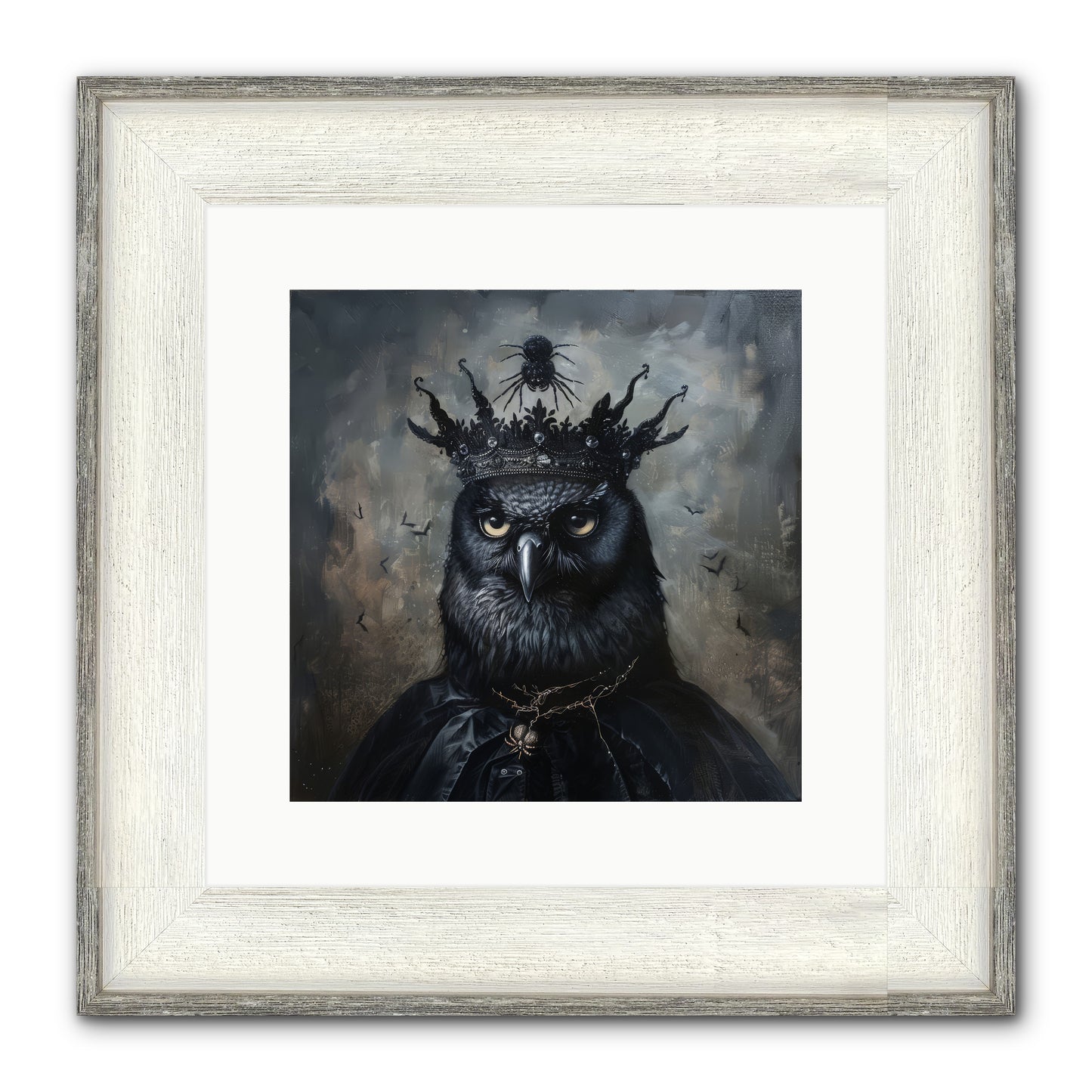 Roi de la Nuit — Roi-de-la-Nuit-12x12-Framed-Print-Driftwood-White.jpg