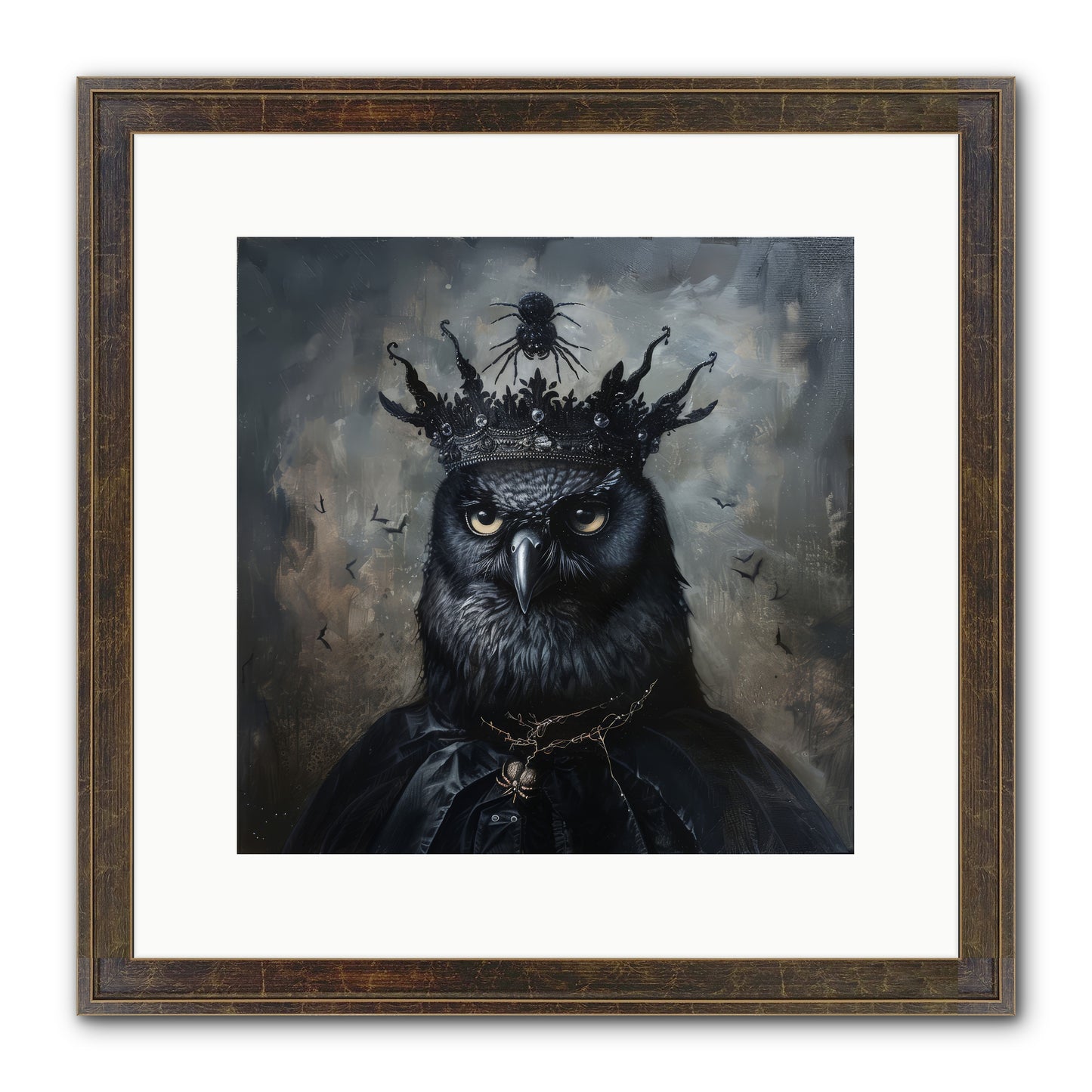 Roi de la Nuit — Roi-de-la-Nuit-12x12-Framed-Print-Slimwoods-Black-Gold.jpg